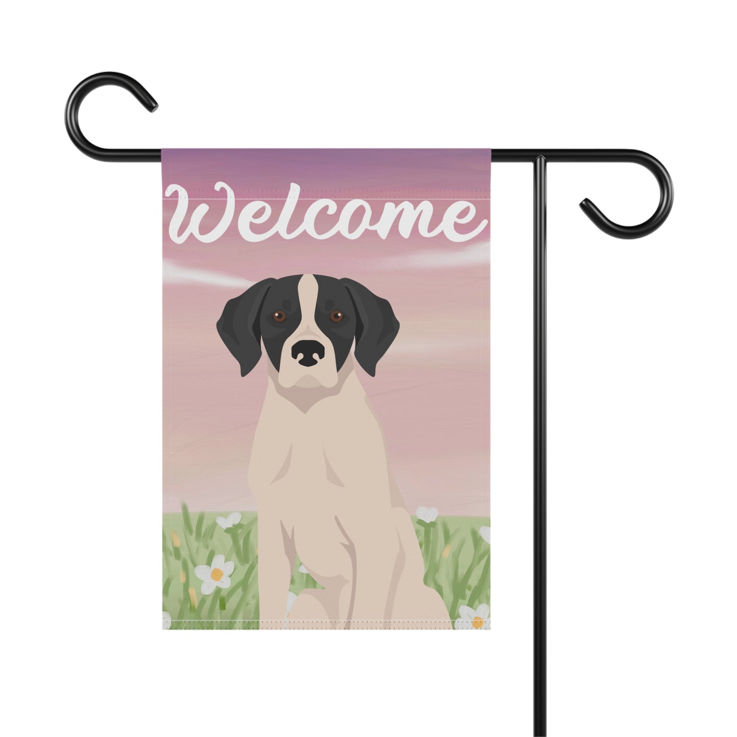 Pointer Dog Welcome Garden Flag