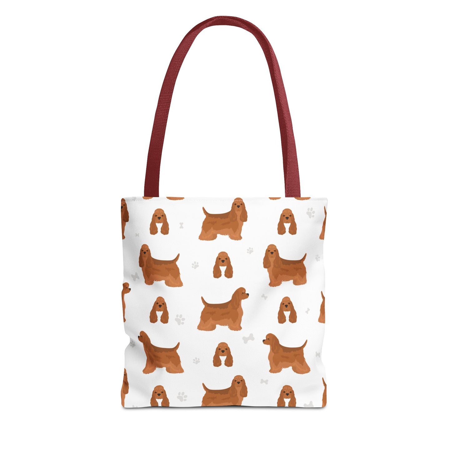 American Cocker Spaniel Dog Tote Bag, Cocker Spaniel Dog Mom Gift