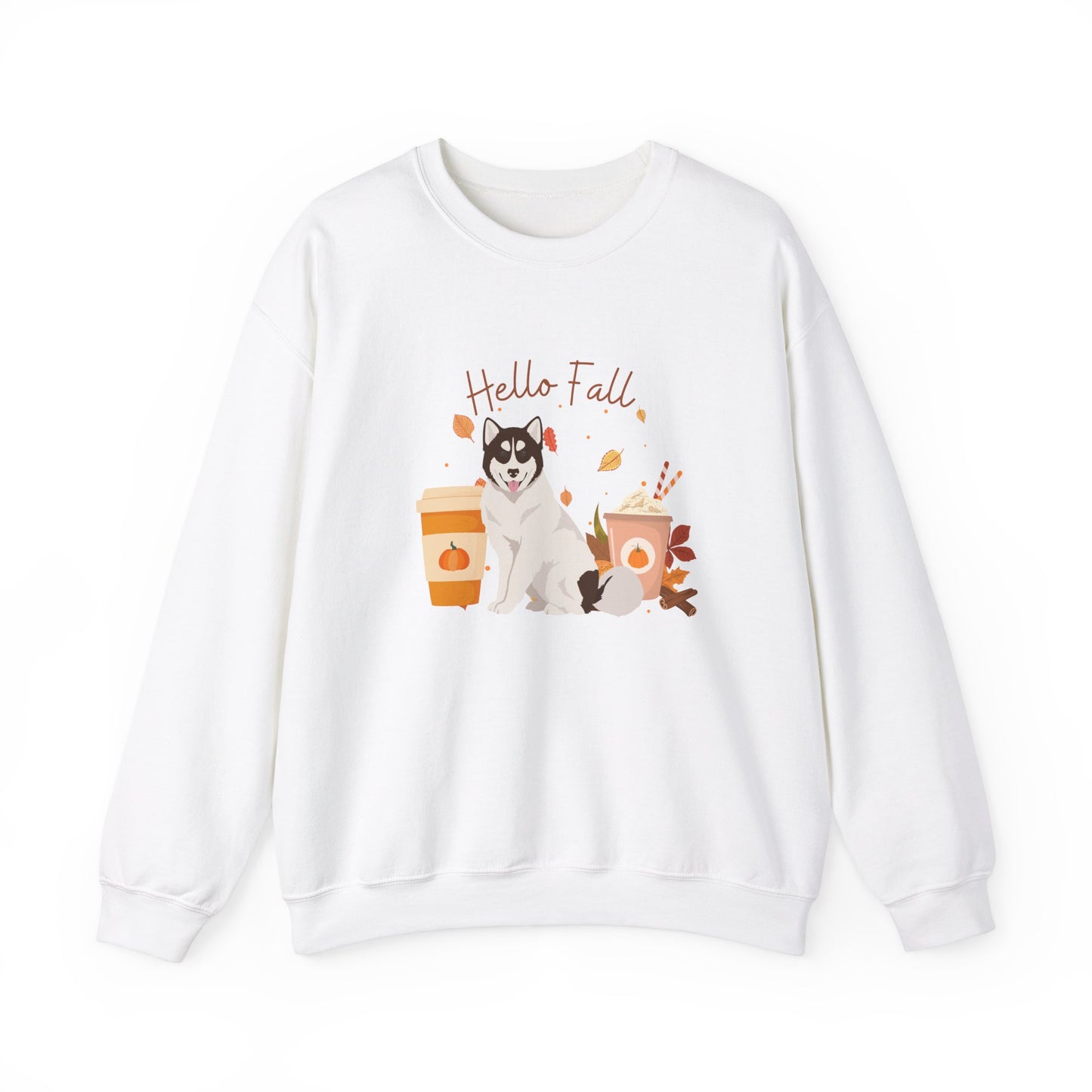 Canadian Inuit Dog Fall Halloween Unisex Heavy Blend Crewneck Sweatshirt