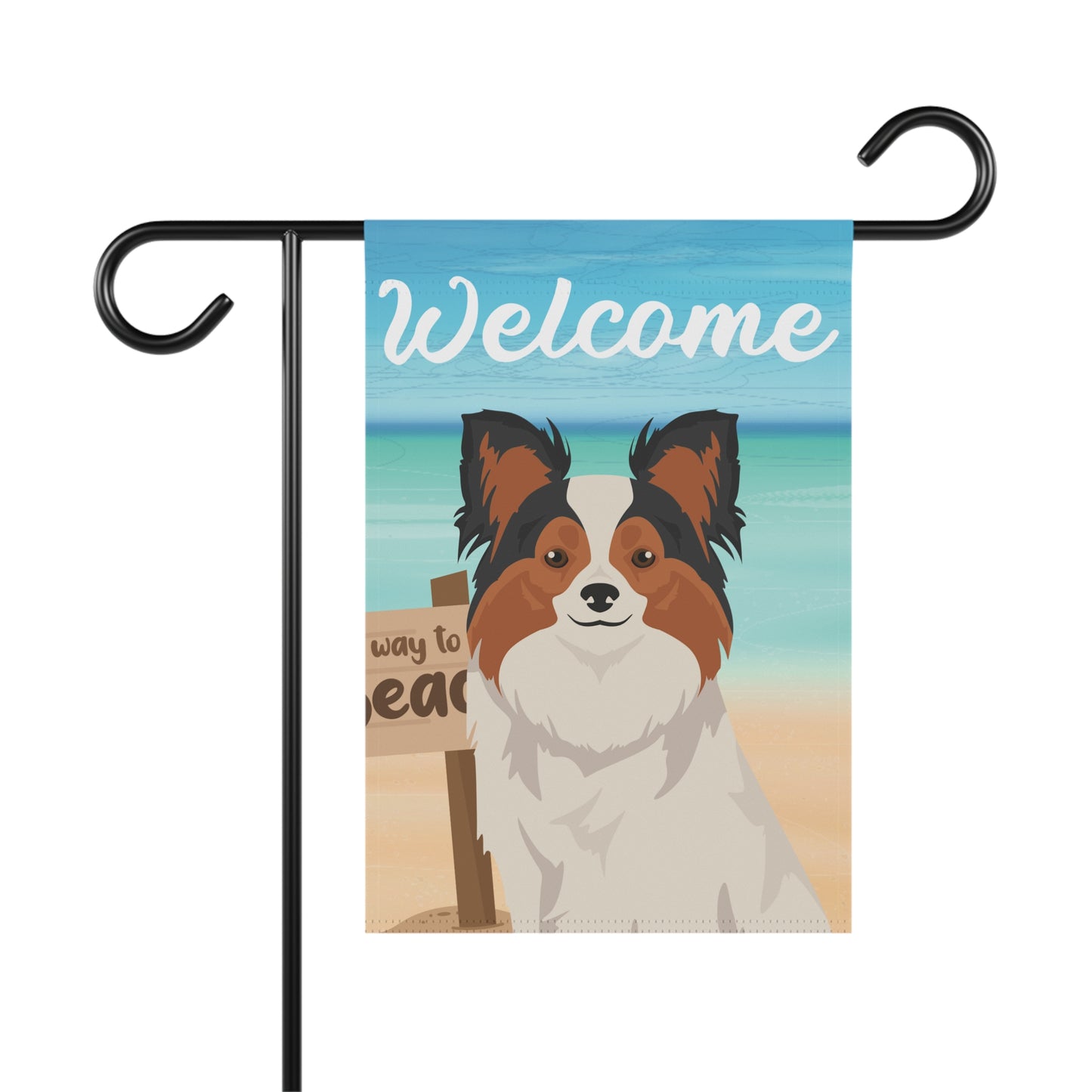 Papillon Dog Garden Flag