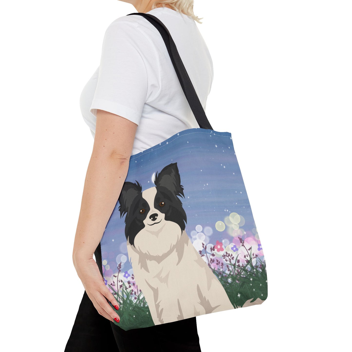 Papillon Dog Tote Bag 16x16