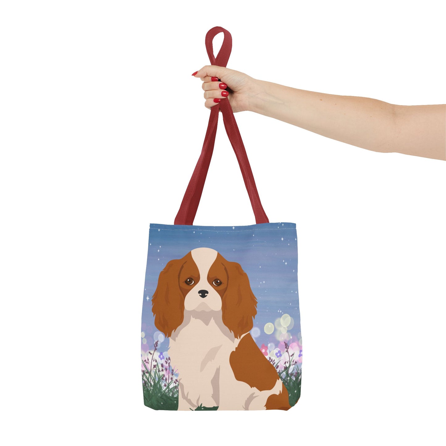 Cavalier King Charles Spaniel Dog Tote Bag 13x13