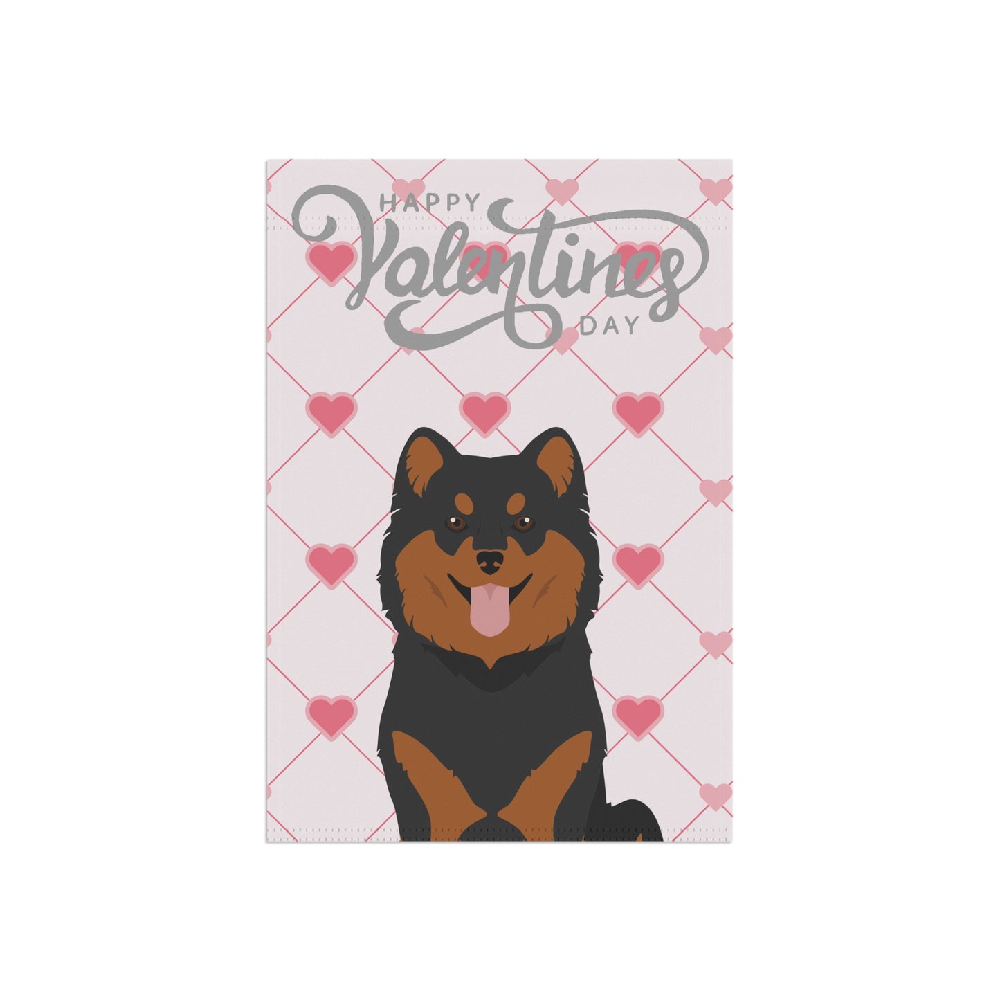 Finnish Lapphund Dog Valentines Day Garden Flag