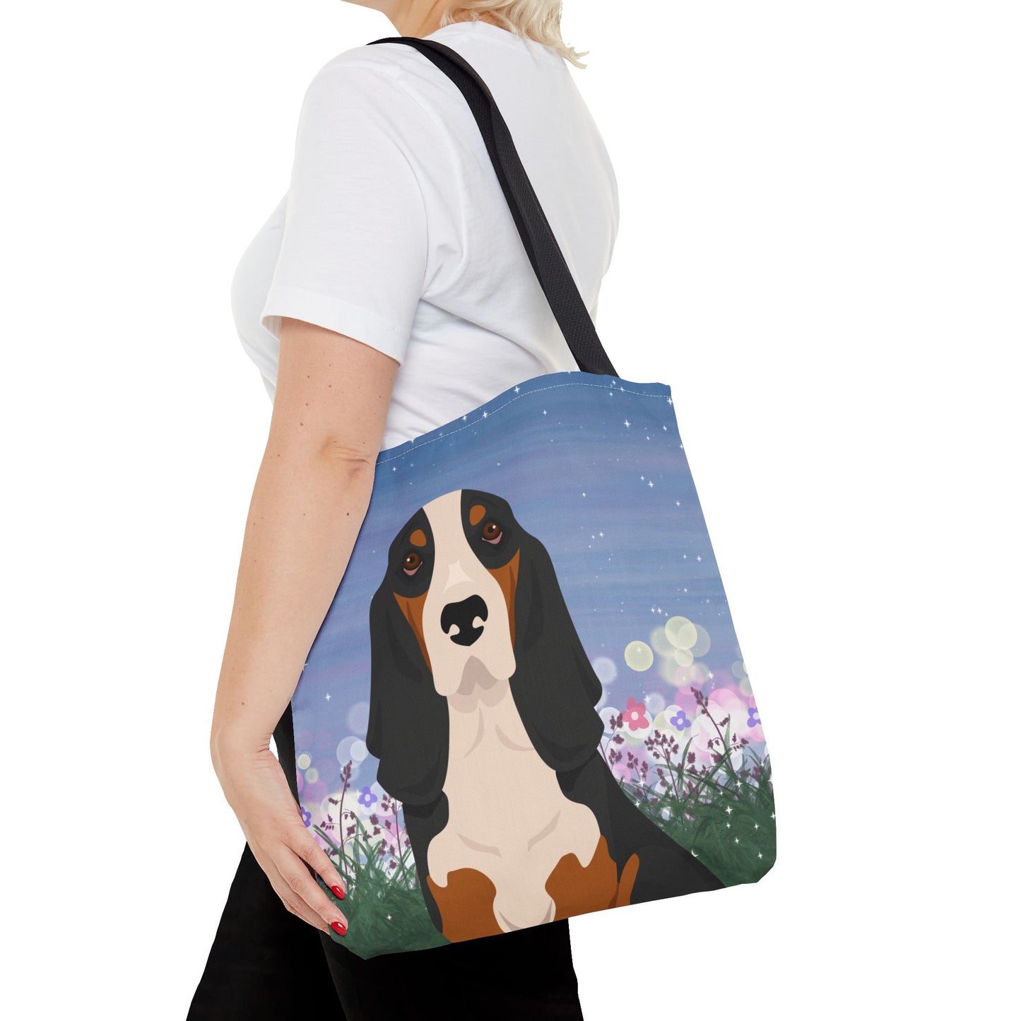 Basset Hound Dog Tote Bag 16x16