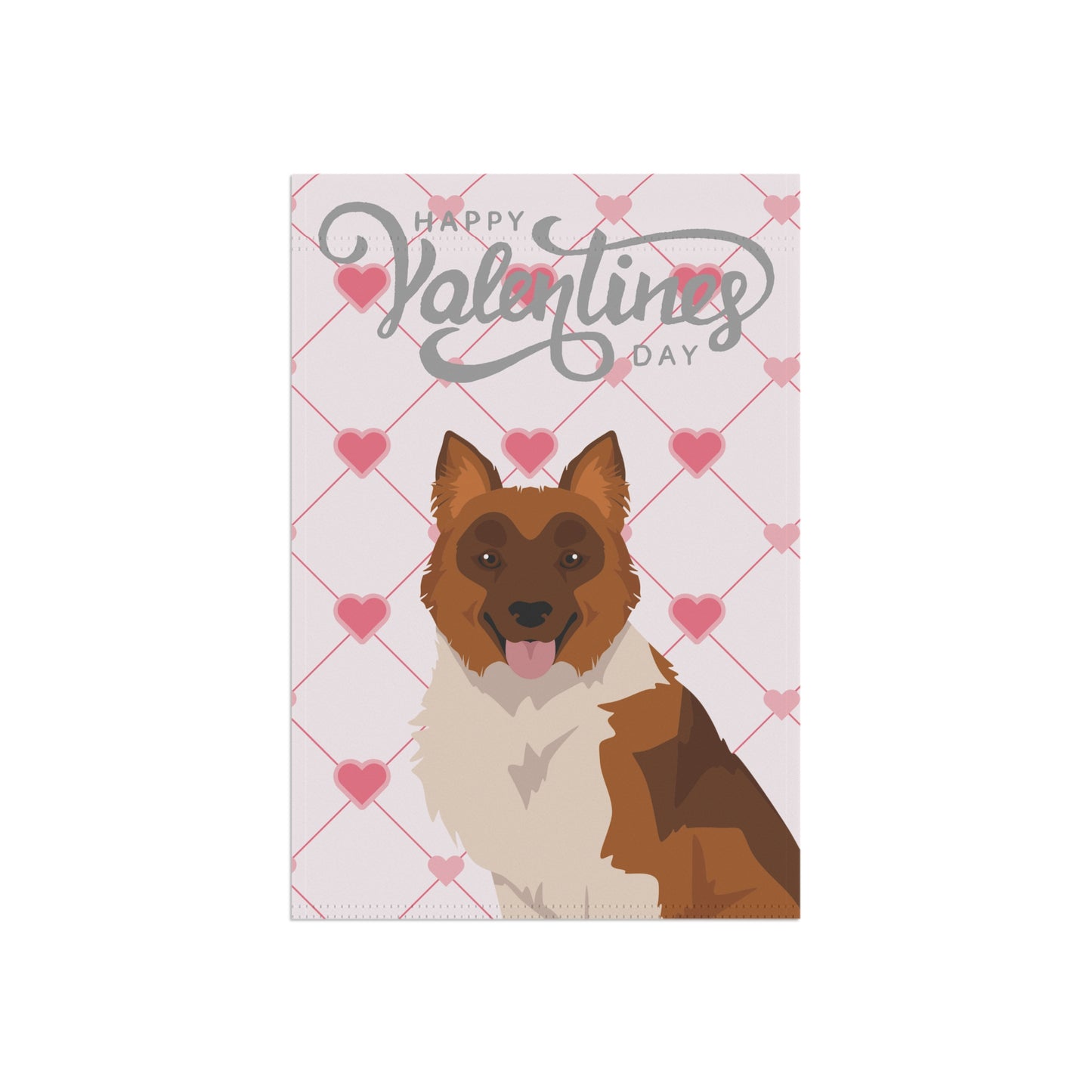 Elo Dog Valentines Day Garden Flag
