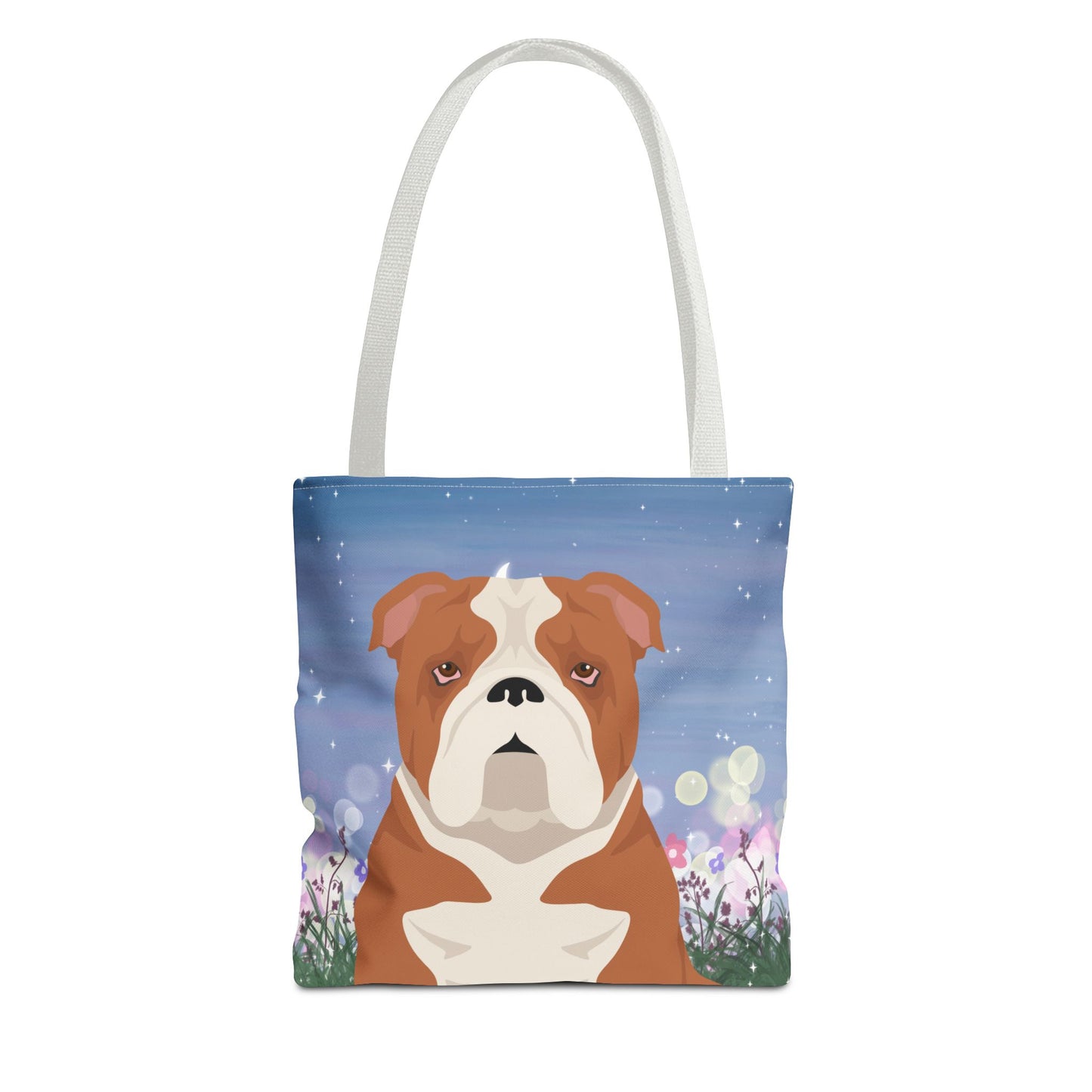 Bulldog Dog Tote Bag 13x13
