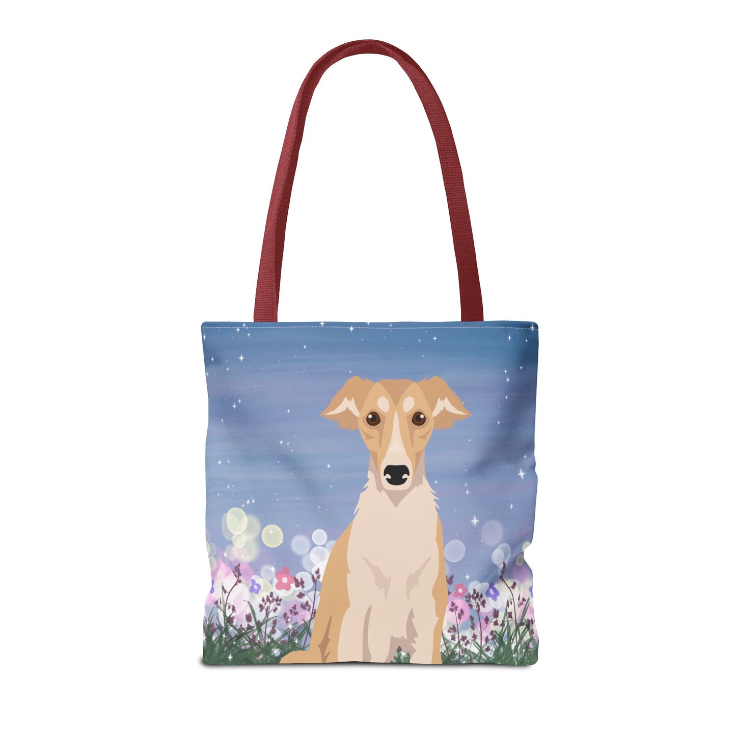 Silken Windhound Dog Tote Bag 16x16