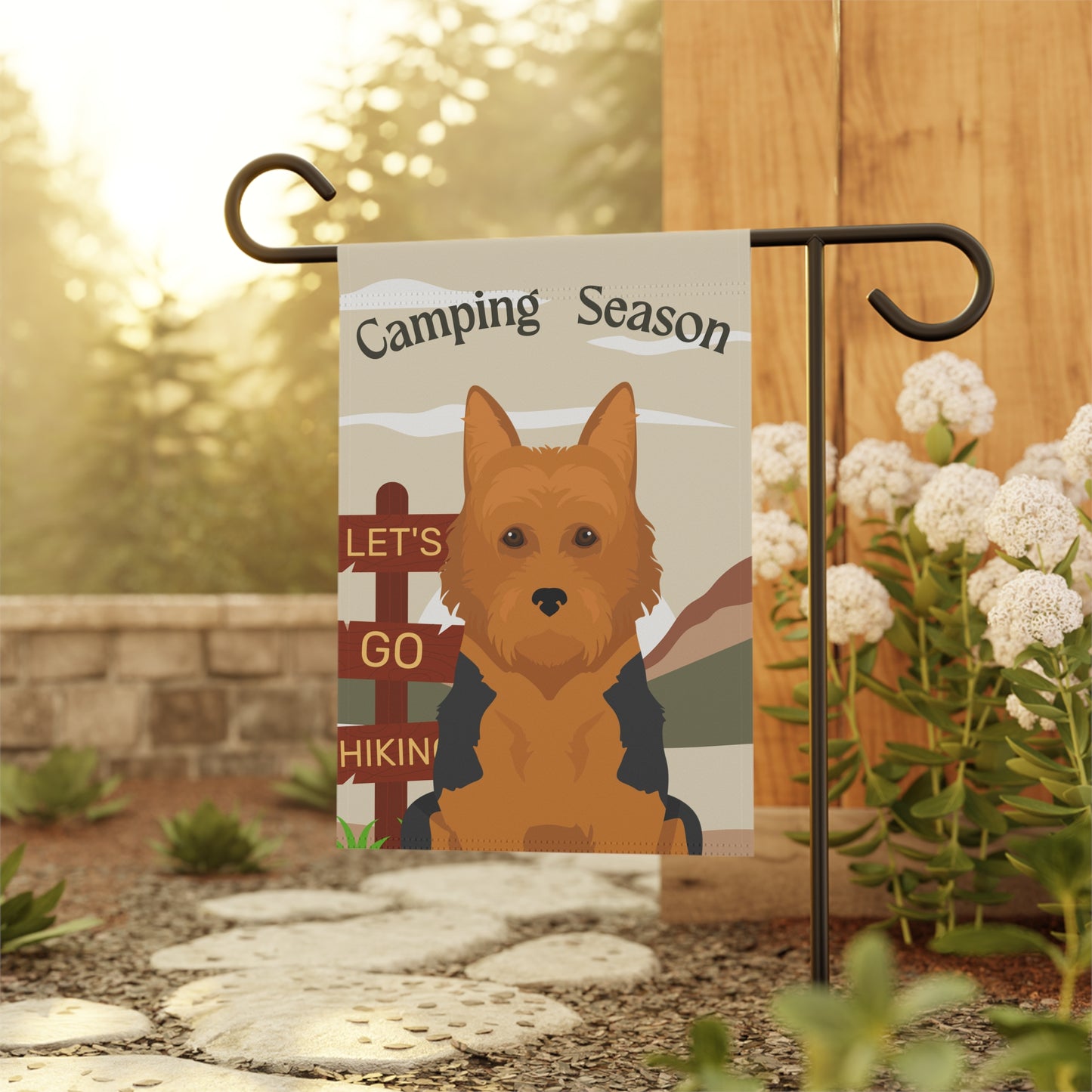 Australian Terrier Dog Camping Garden Flag