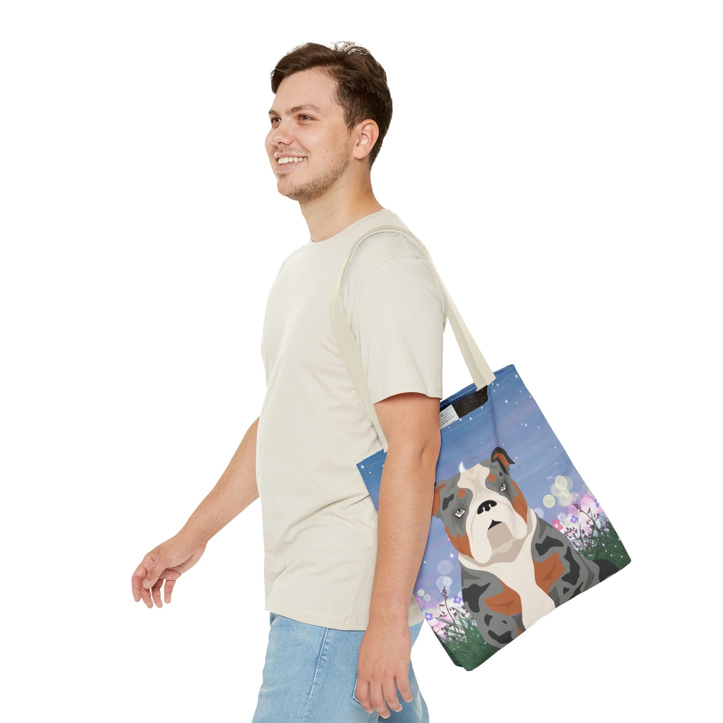 Bulldog Dog Tote Bag 16x16