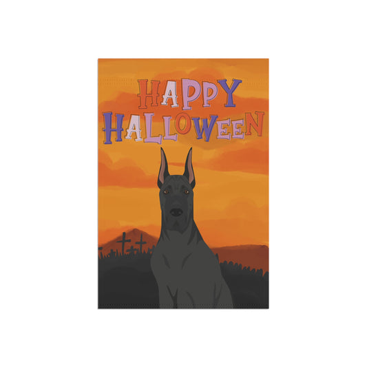 Great Dane Dog Halloween Garden Flag