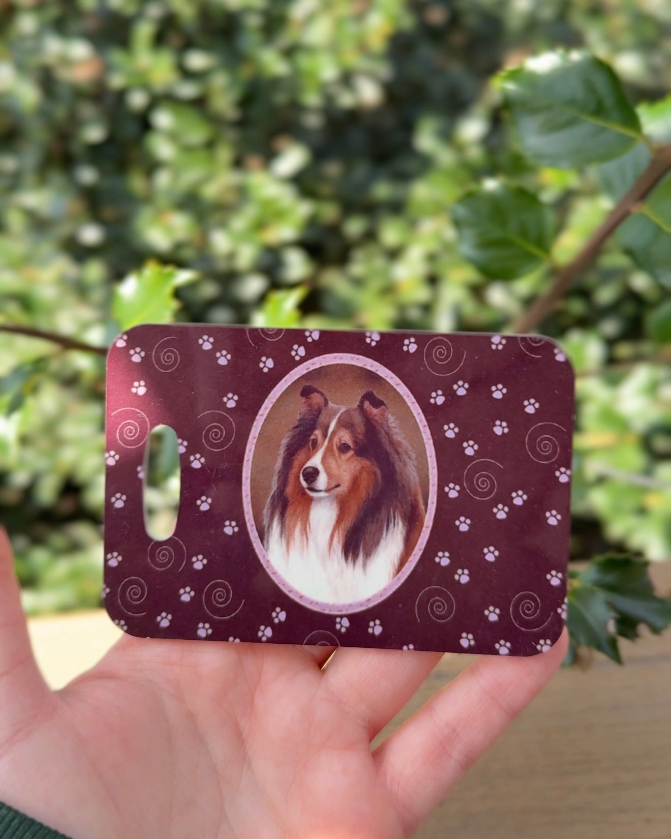 Shetland Sheepdog Dog Luggage Tag