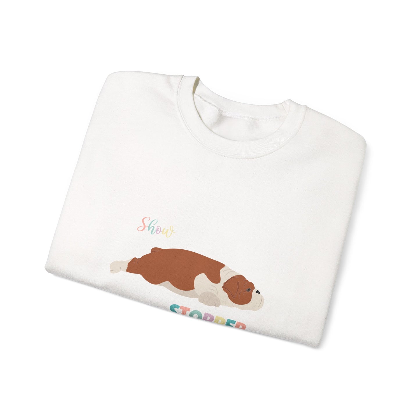 Bulldog Dog Unisex Heavy Blend Crewneck Sweatshirt