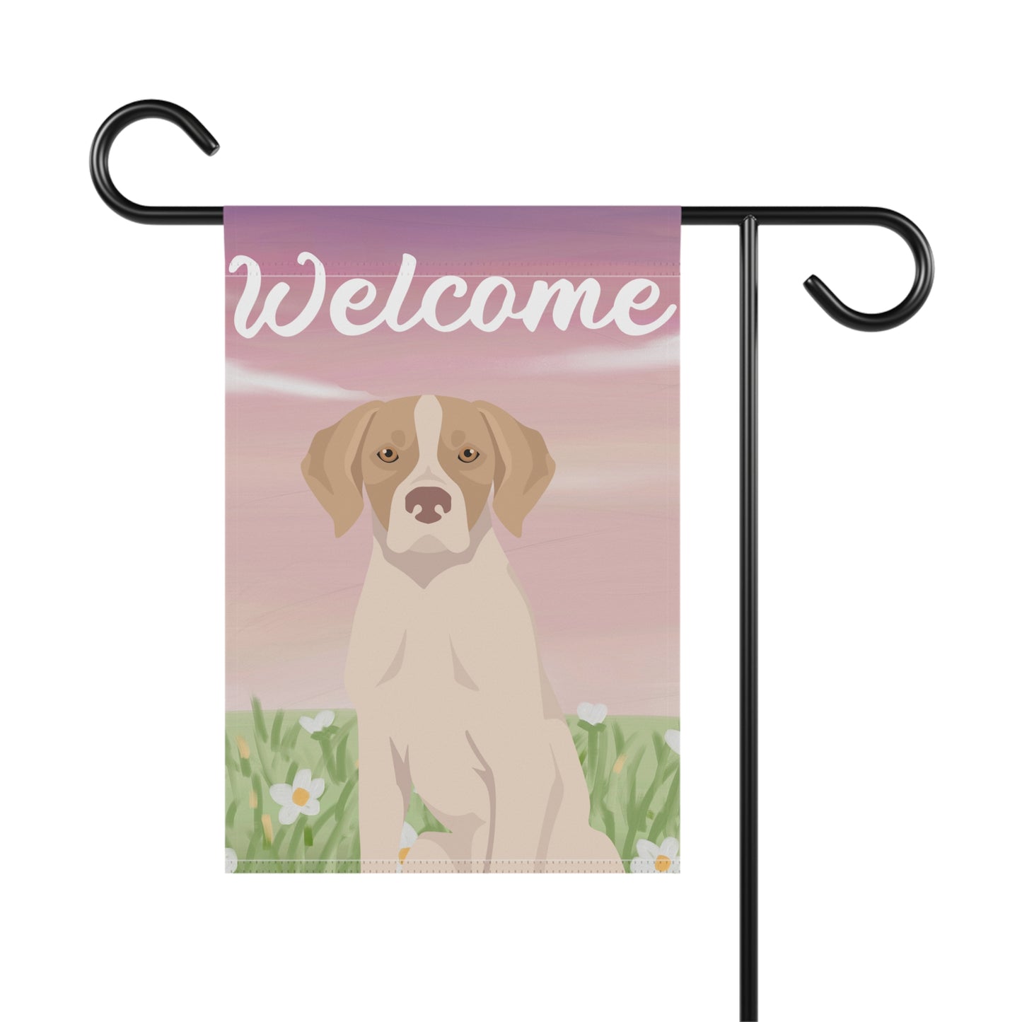 Pointer Dog Welcome Garden Flag