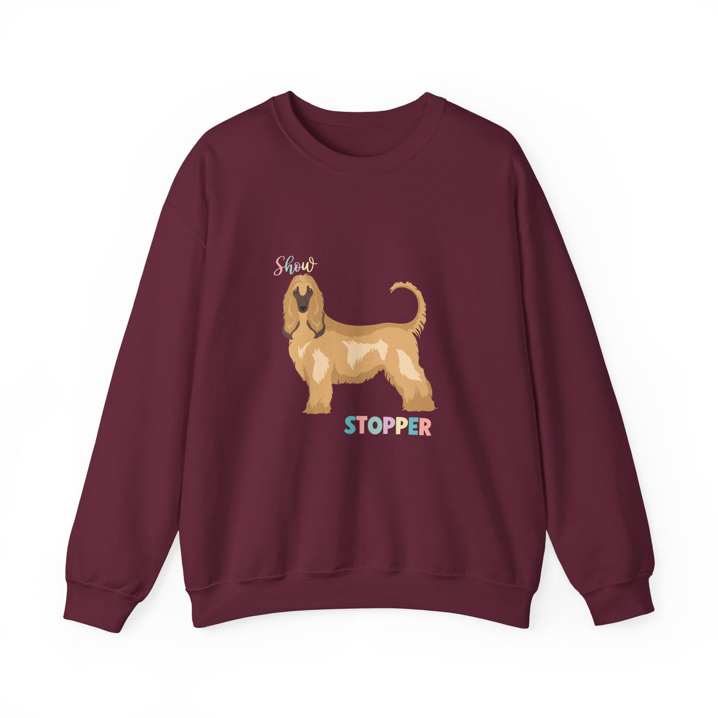Afghan Hound Dog Unisex Heavy Blend Crewneck Sweatshirt