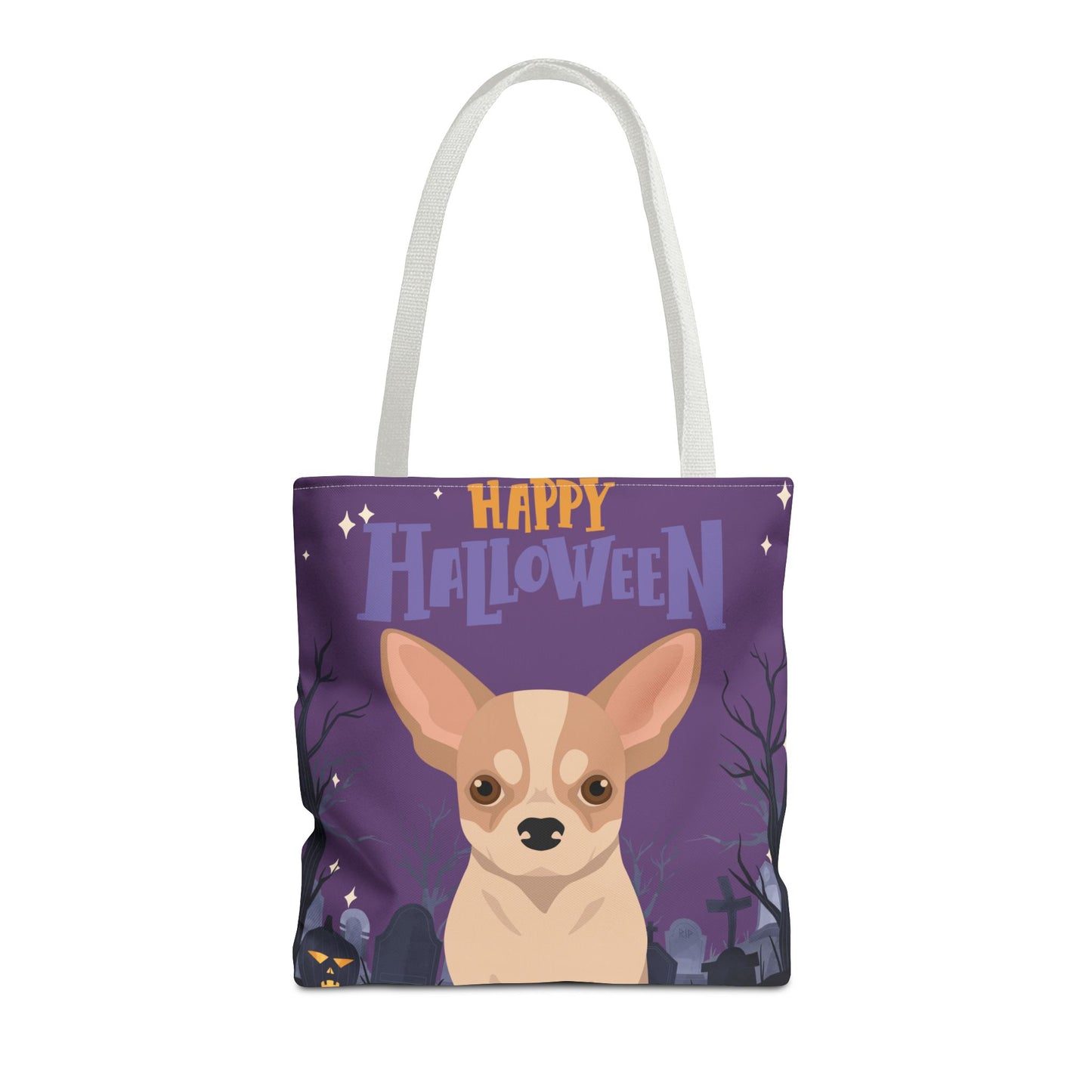 Chihuahua Dog Happy Halloween Tote Bag 16x16