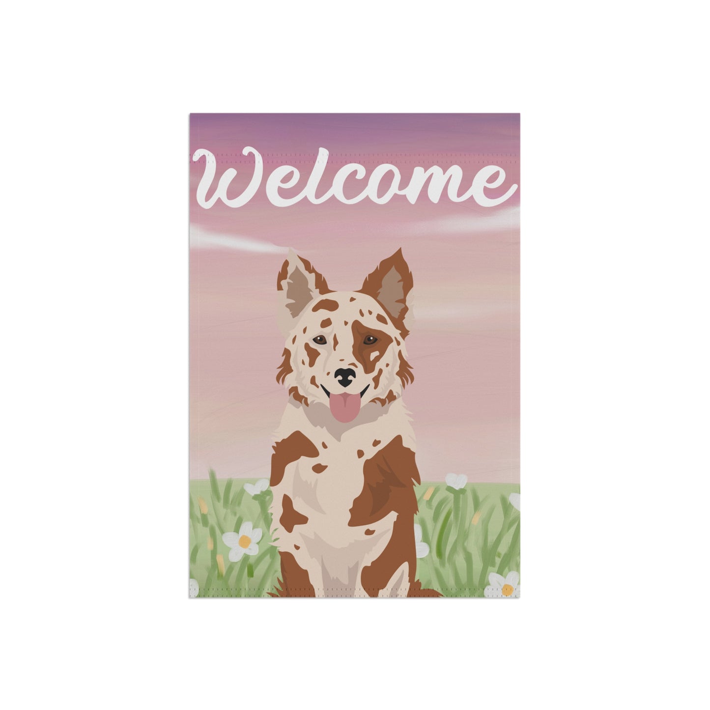 Mudi Dog Welcome Garden Flag