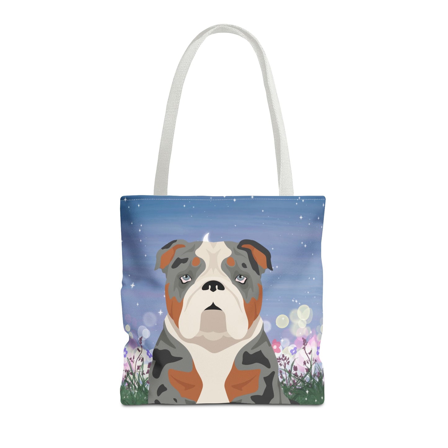 Bulldog Dog Tote Bag 16x16