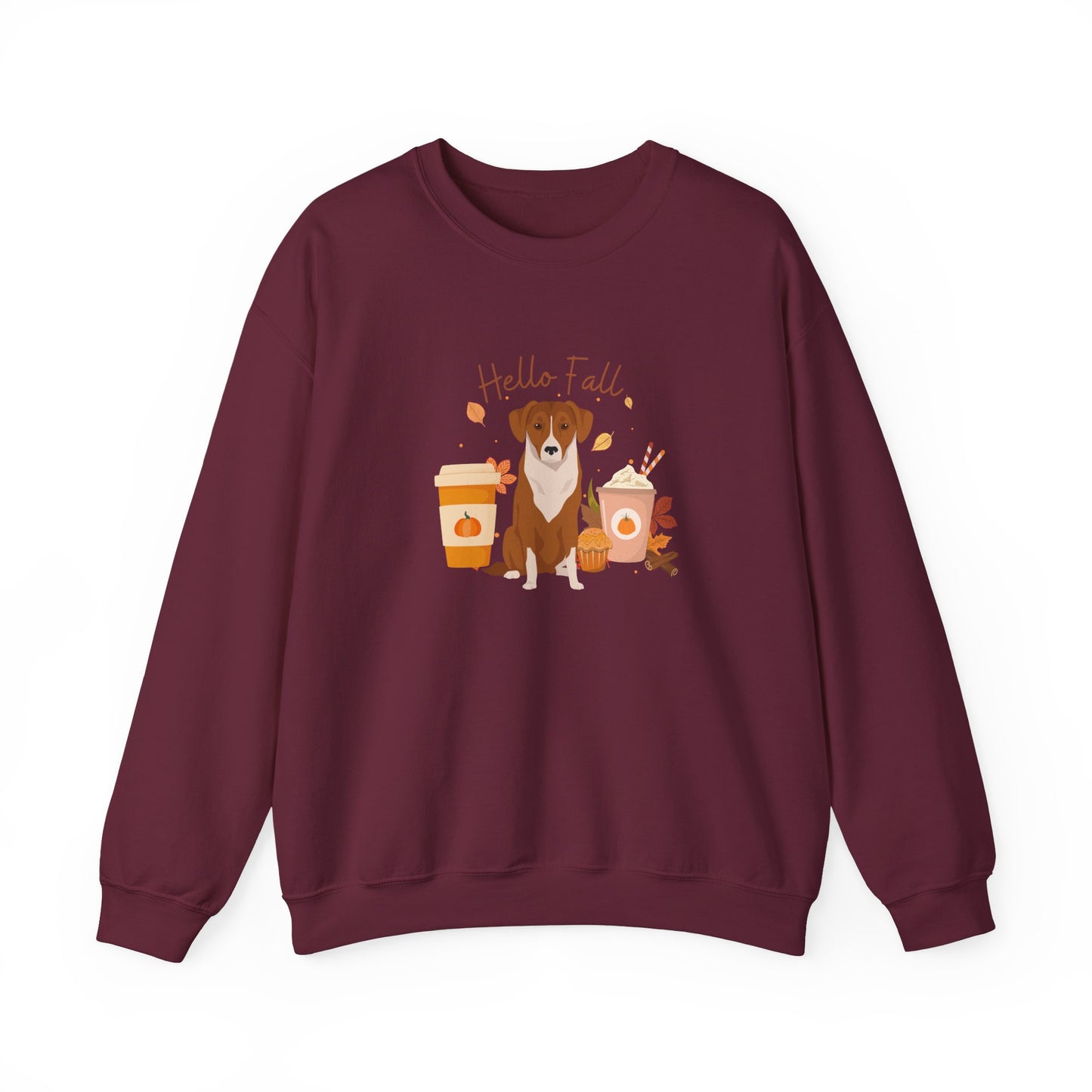 Australian Pinscher Dog Fall Unisex Heavy Blend Crewneck Sweatshirt