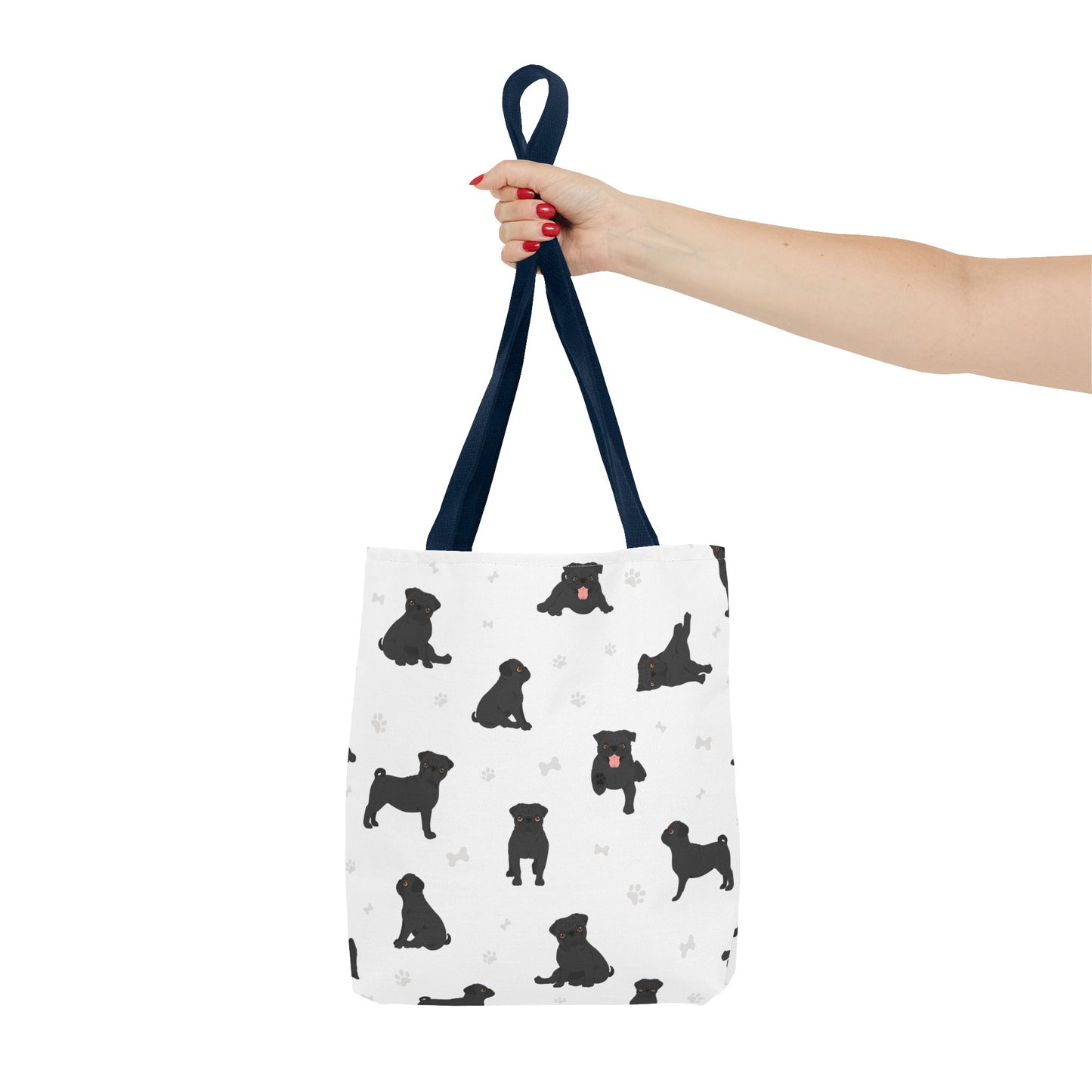 Pug Dog Tote Bag, Dog Mom Gift