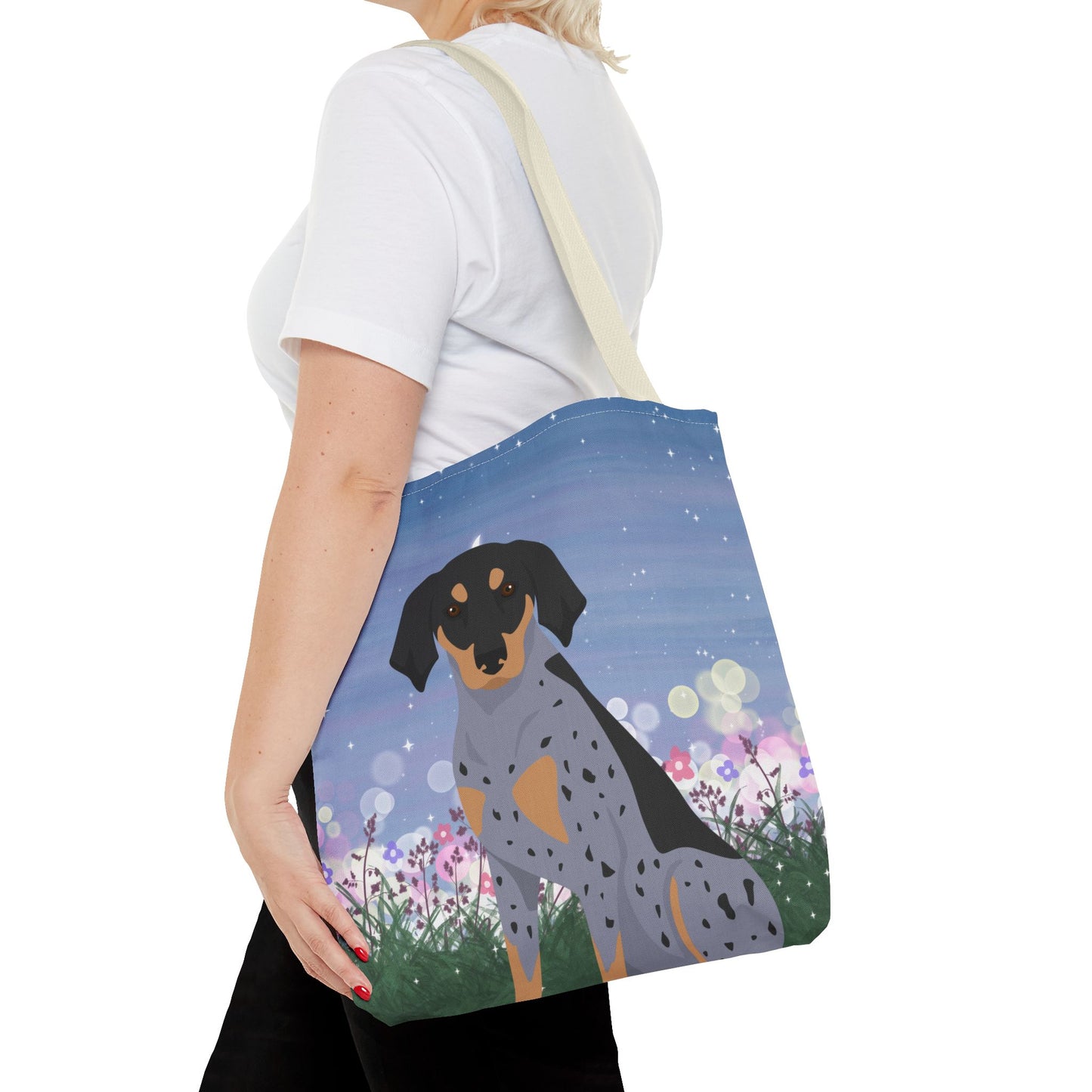 Bluetick Coonhound Dog Tote Bag 16x16