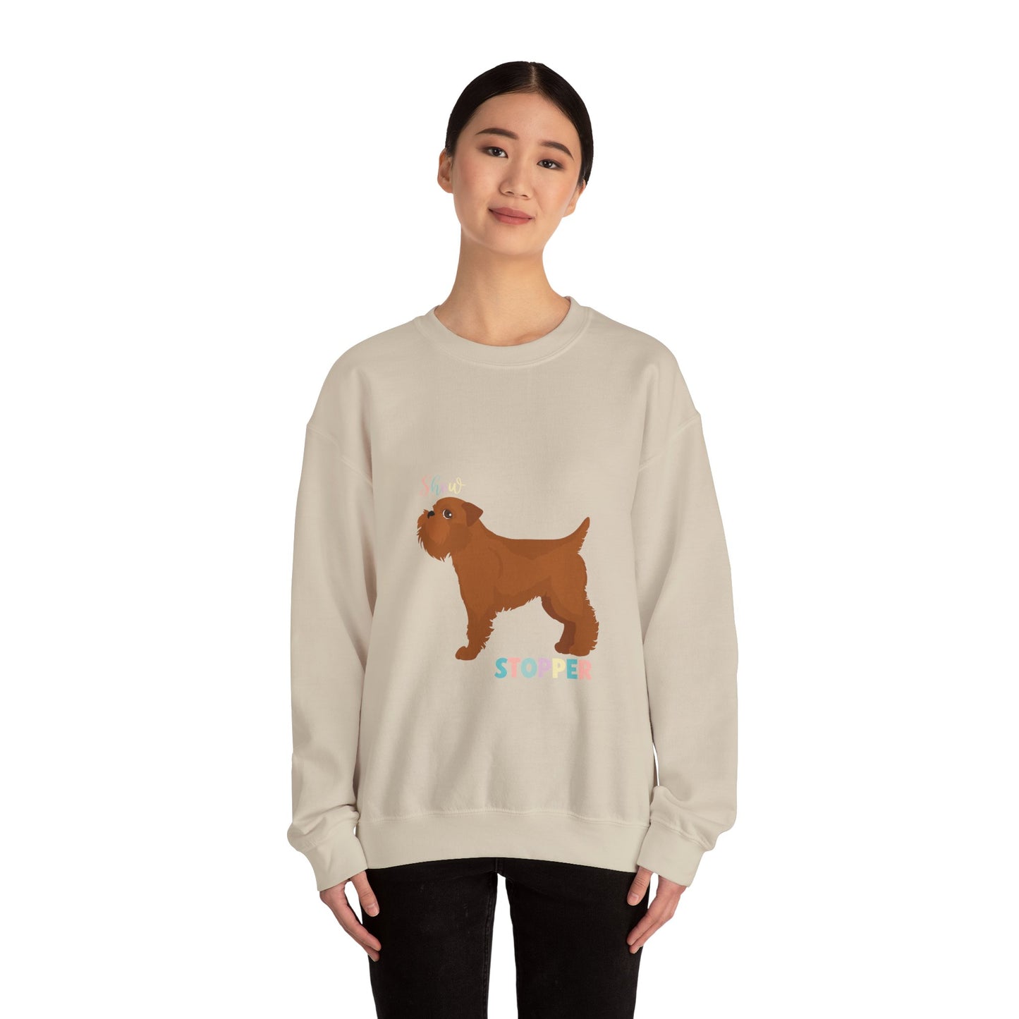 Brussels Griffion Dog Unisex Heavy Blend Crewneck Sweatshirt