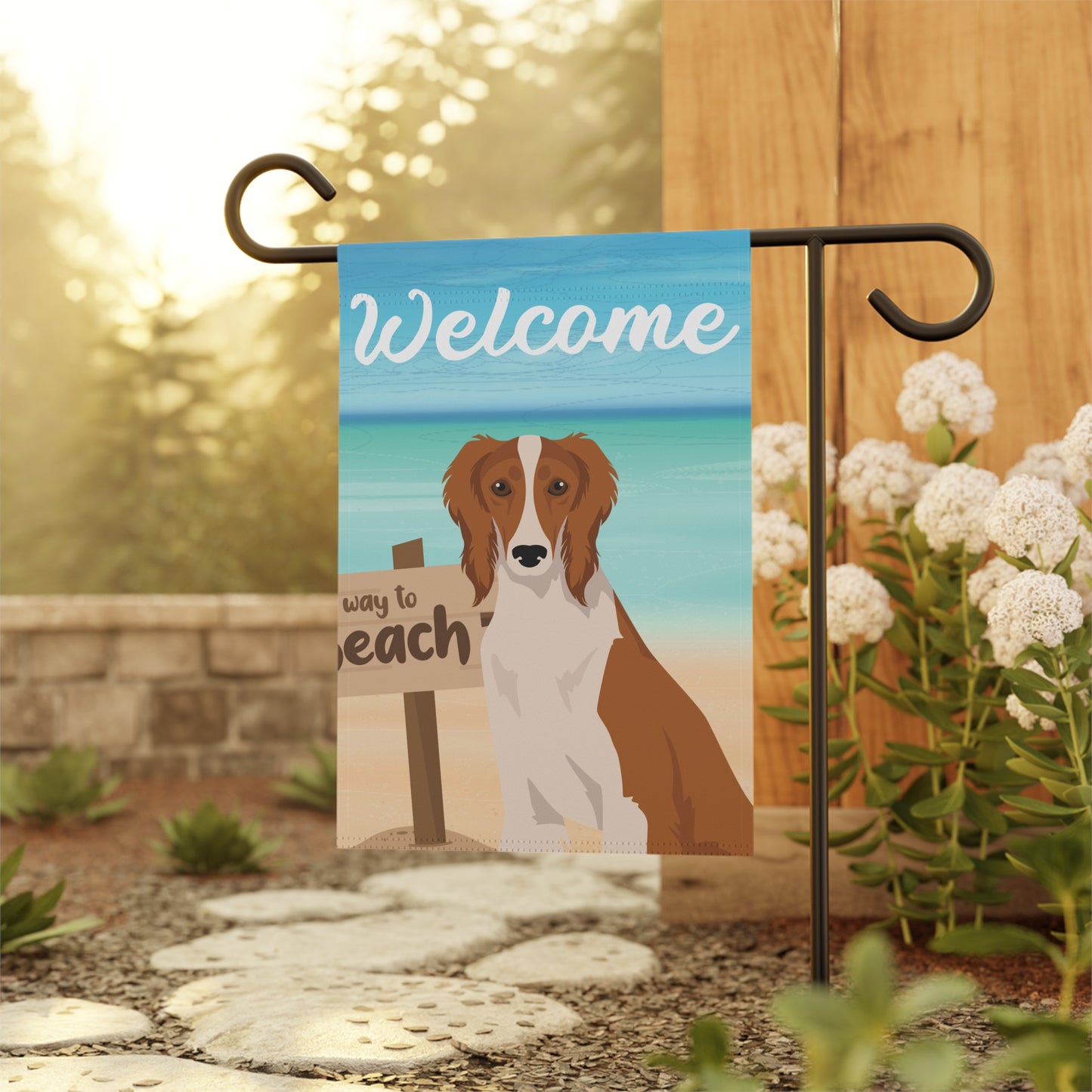 Saluki Dog Garden Flag