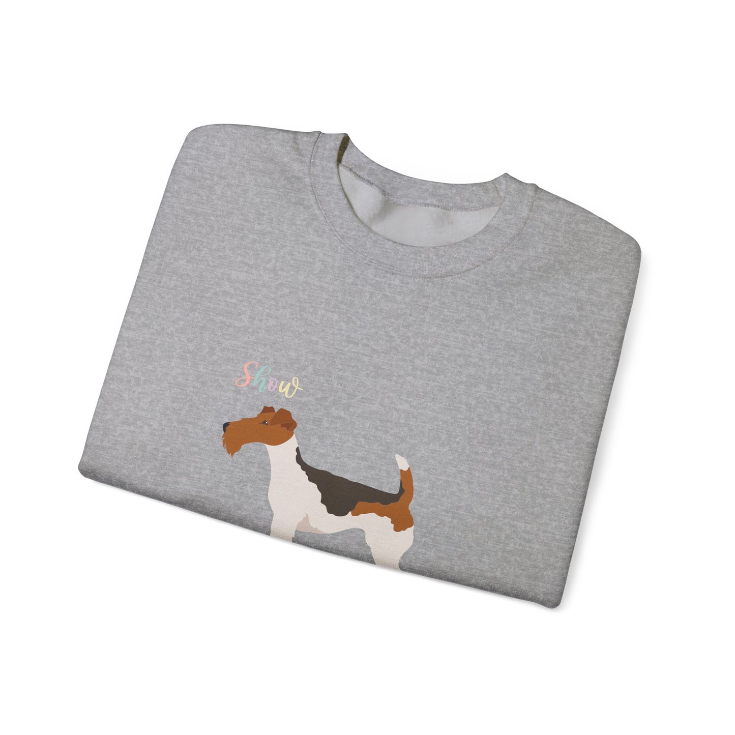 Wire Fox Terrier Dog Unisex Heavy Blend Crewneck Sweatshirt