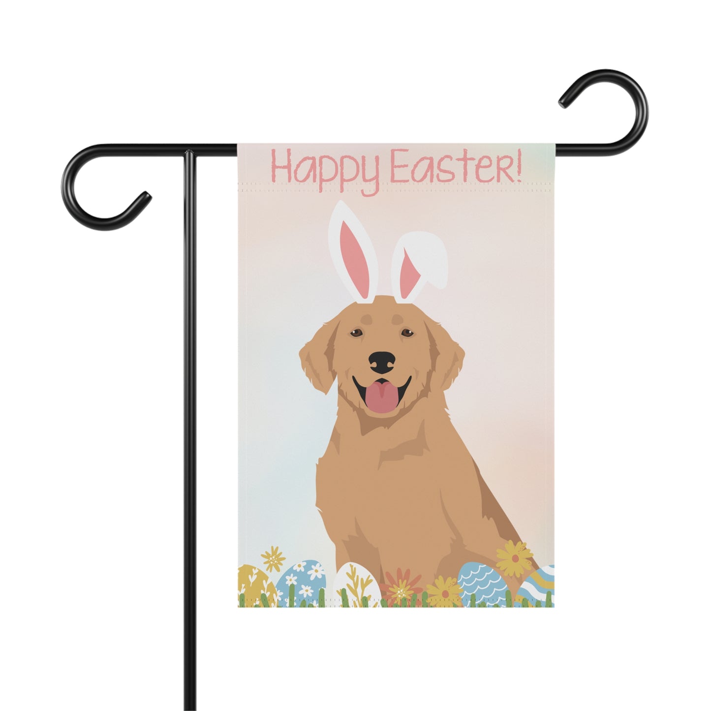 Hovawart Dog Happy Easter Garden Flag