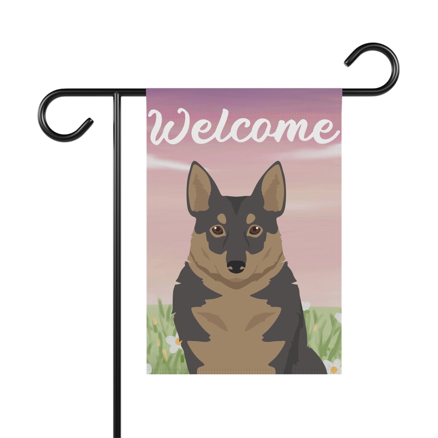 Swedish Vallhund Dog Welcome Garden Flag