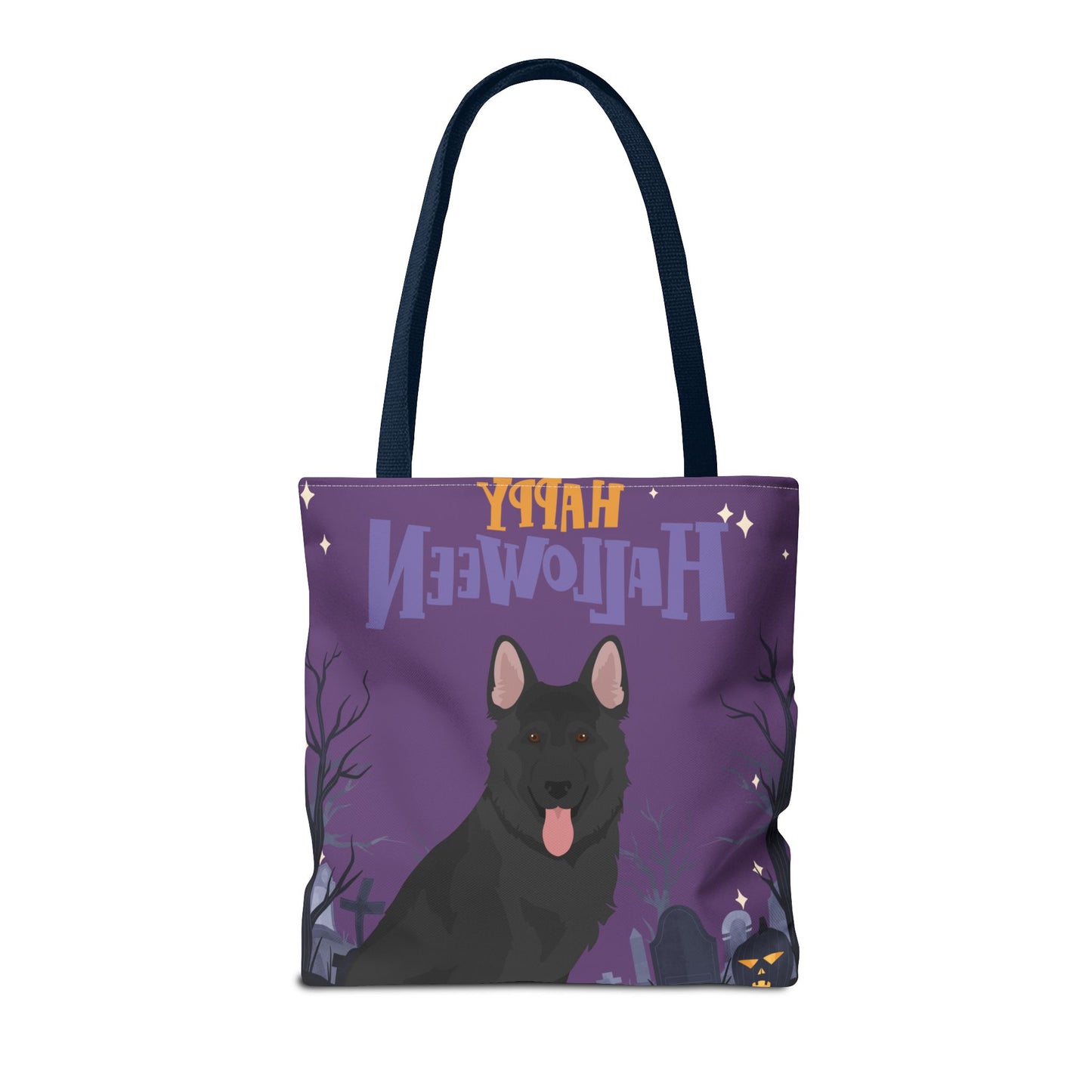 German Shepherd Dog Happy Halloween Tote Bag 16x16