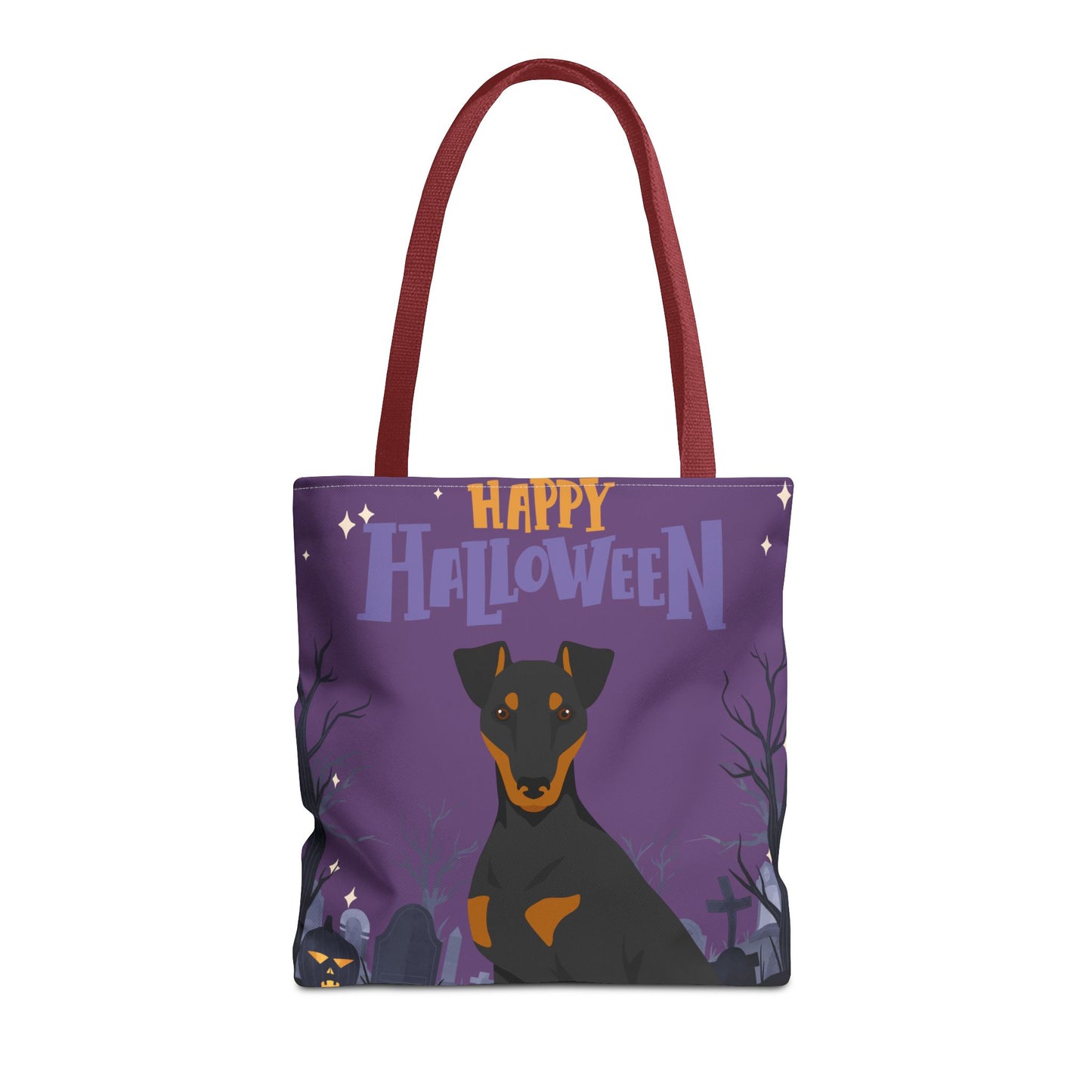 Manchester Terrier Dog Happy Halloween Tote Bag 16x16