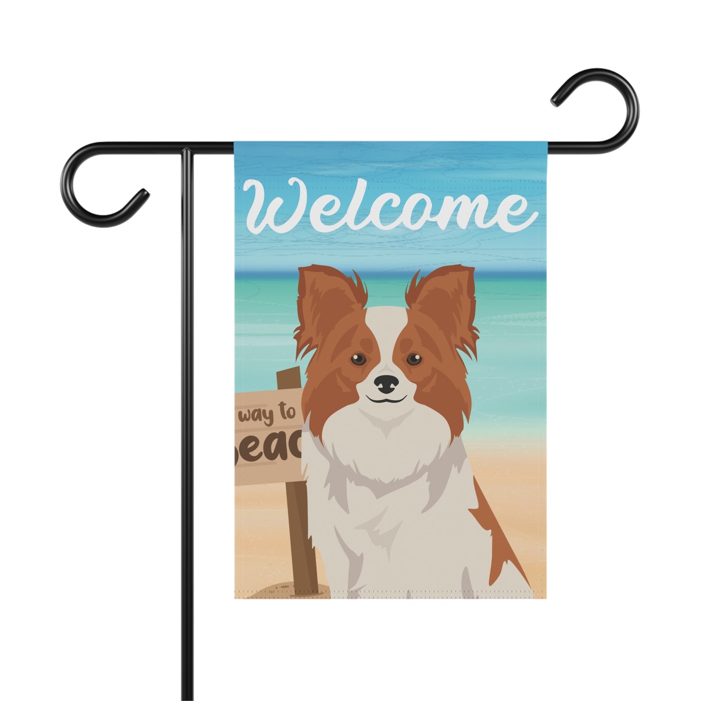 Papillon Dog Garden Flag