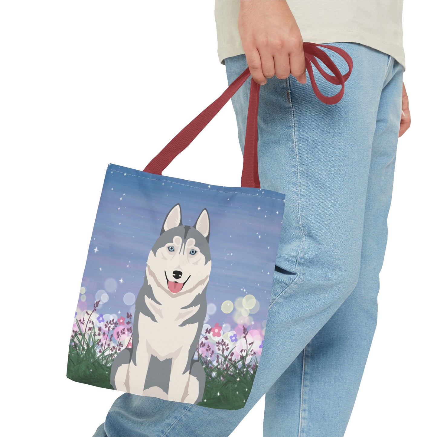 Siberian Husky Dog Tote Bag 13x13