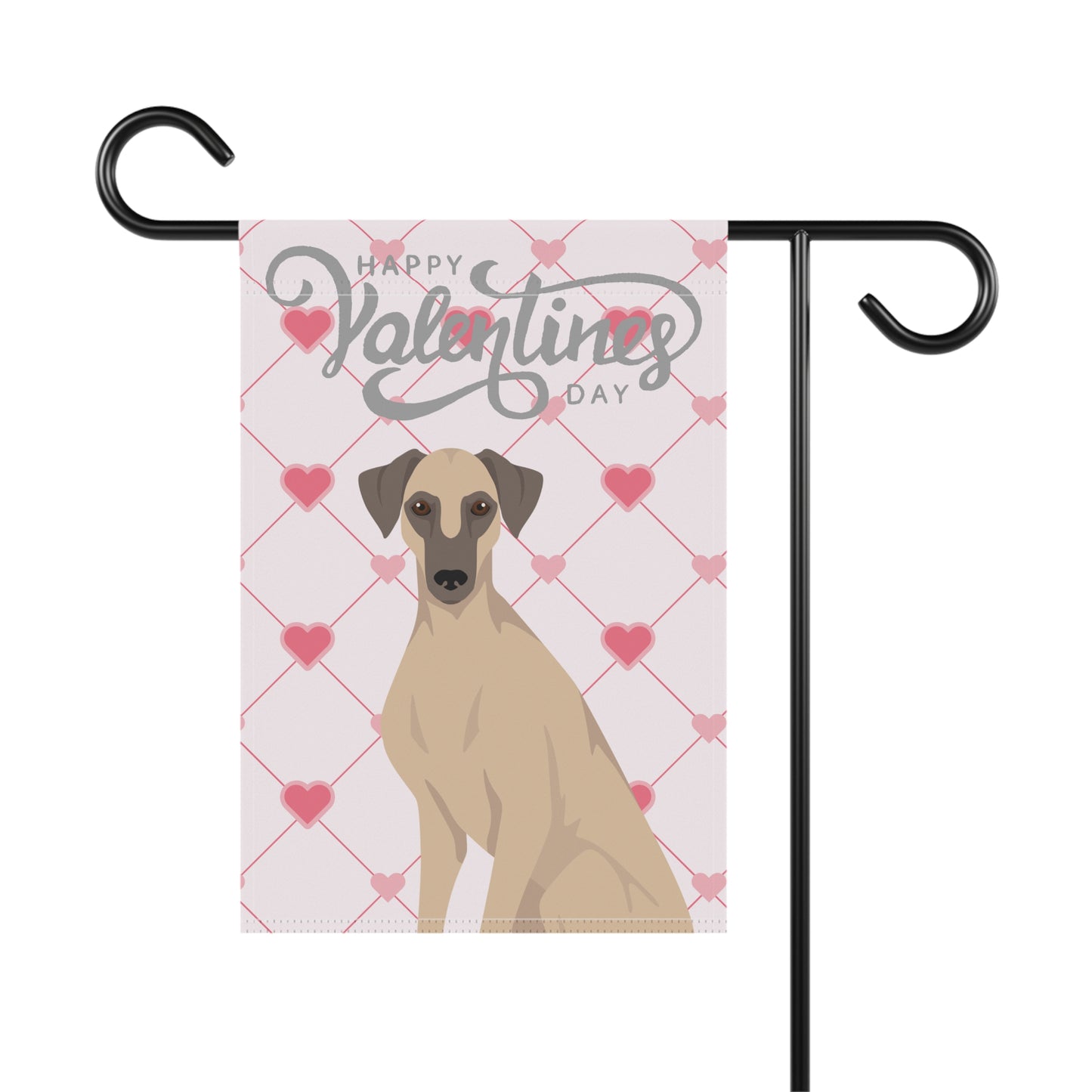 Sloughi Dog Valentines Day Garden Flag