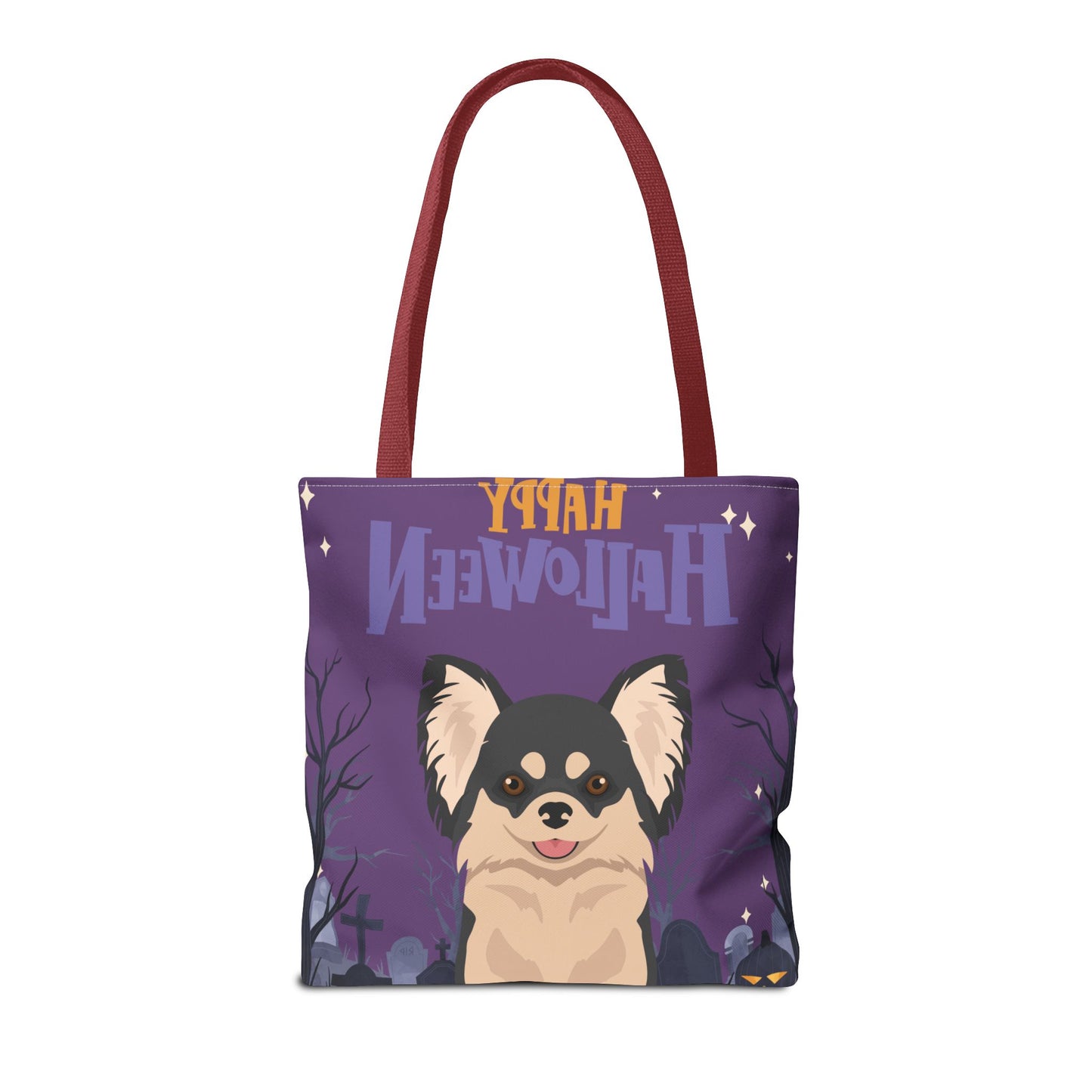 Chihuahua Dog Happy Halloween Tote Bag 16x16