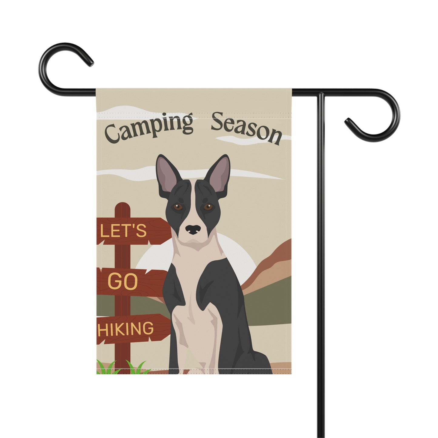 Telomian Dog Camping Garden Flag