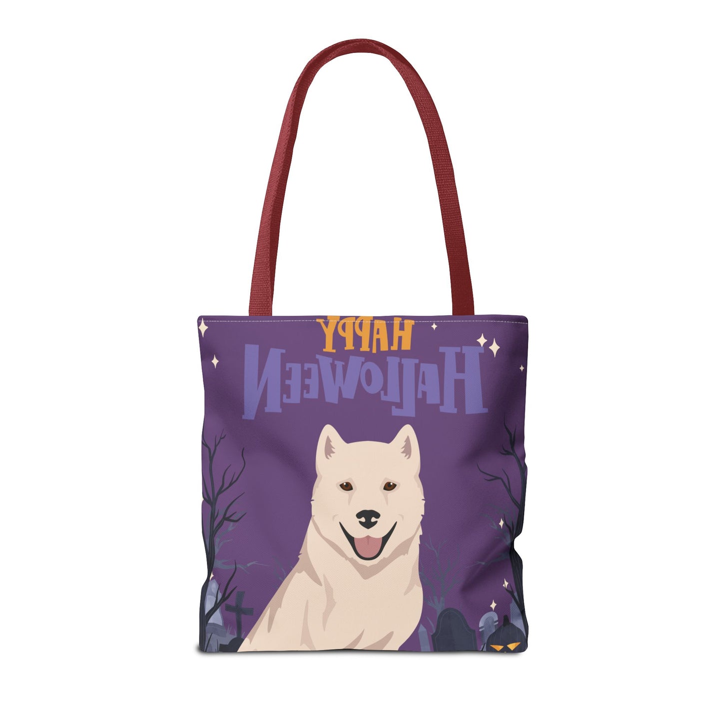 Kishu Ken Dog Happy Halloween Tote Bag 16x16