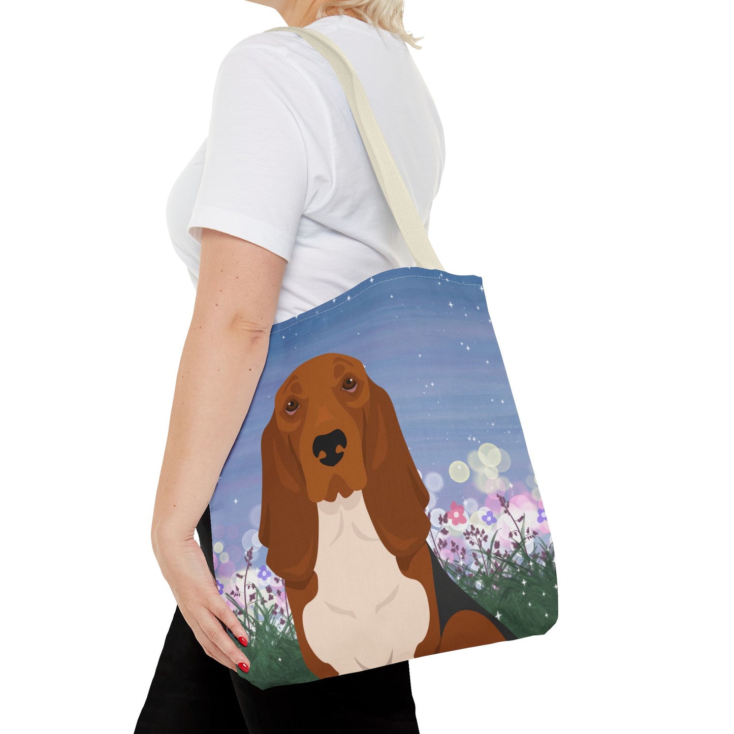 Basset Hound Dog Tote Bag 16x16