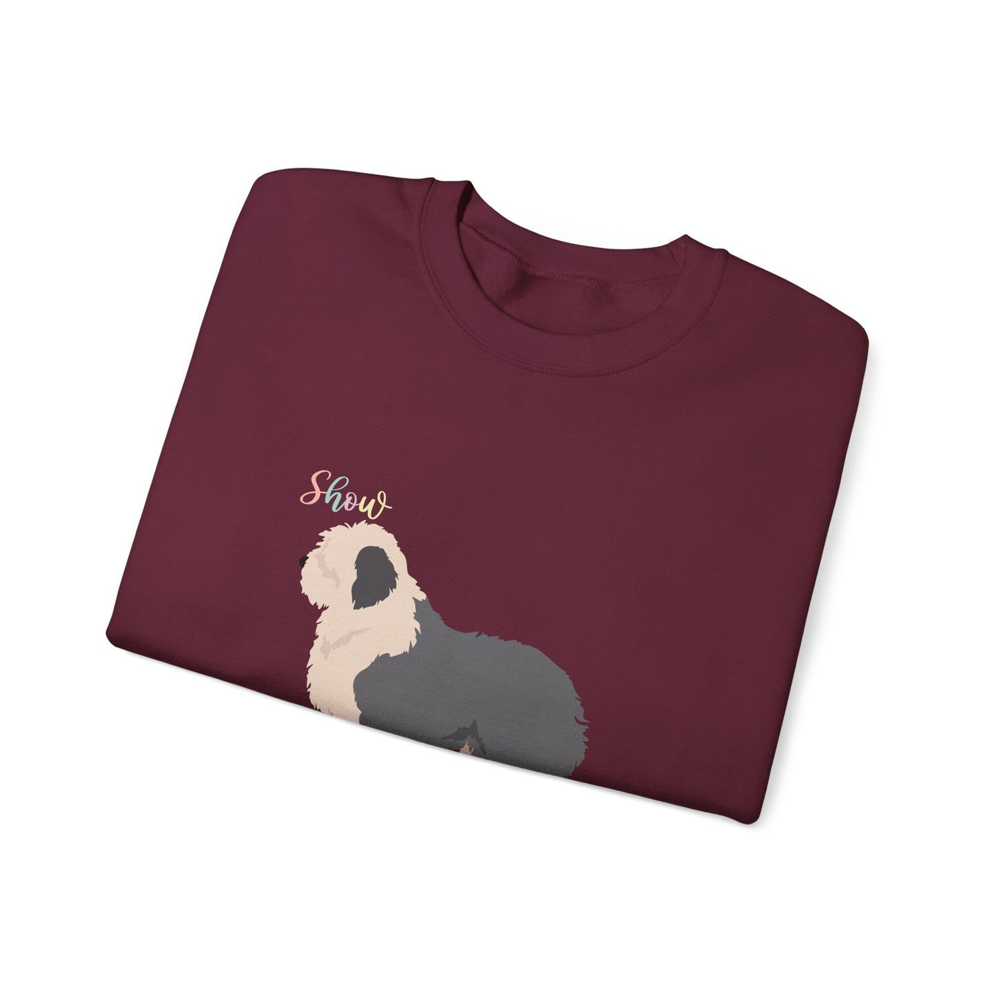 Old English Sheepdog Dog Unisex Heavy Blend Crewneck Sweatshirt