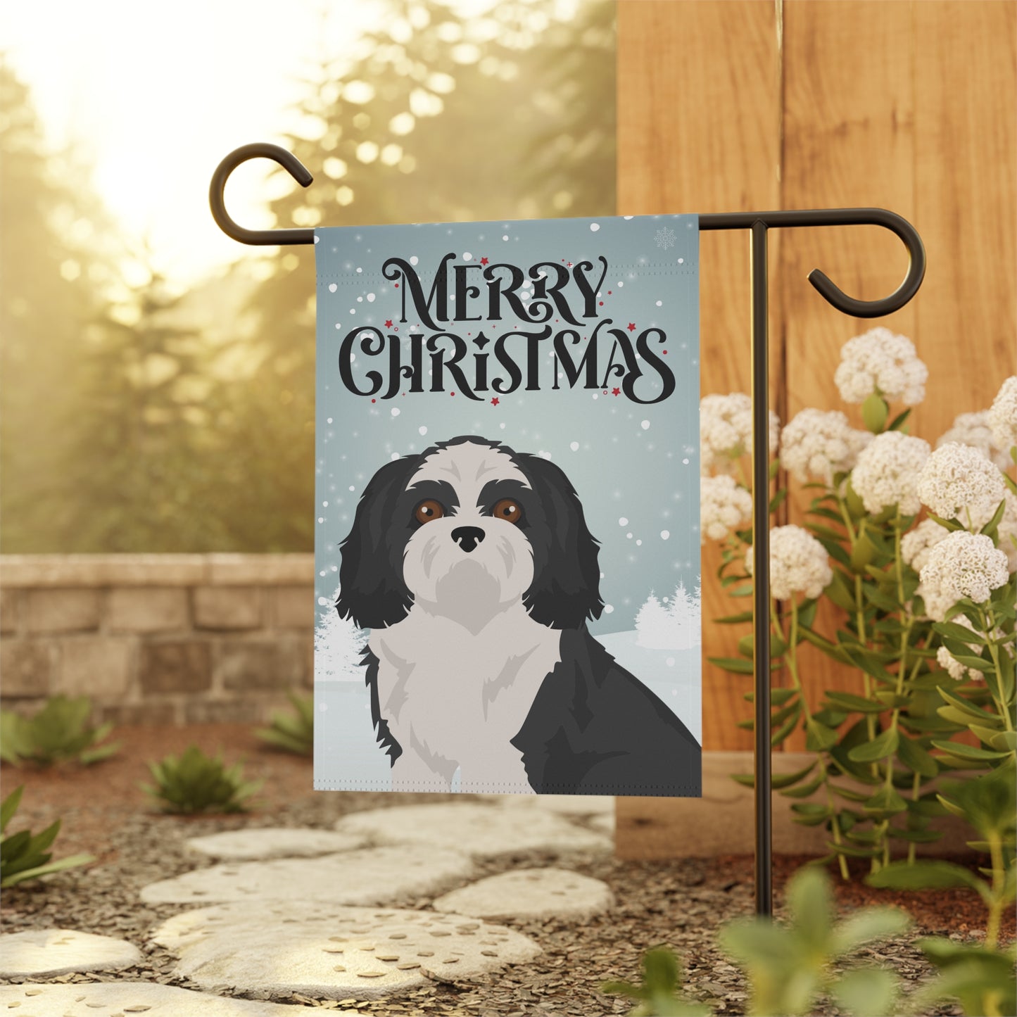 Shih Tzu Dog Garden Flag