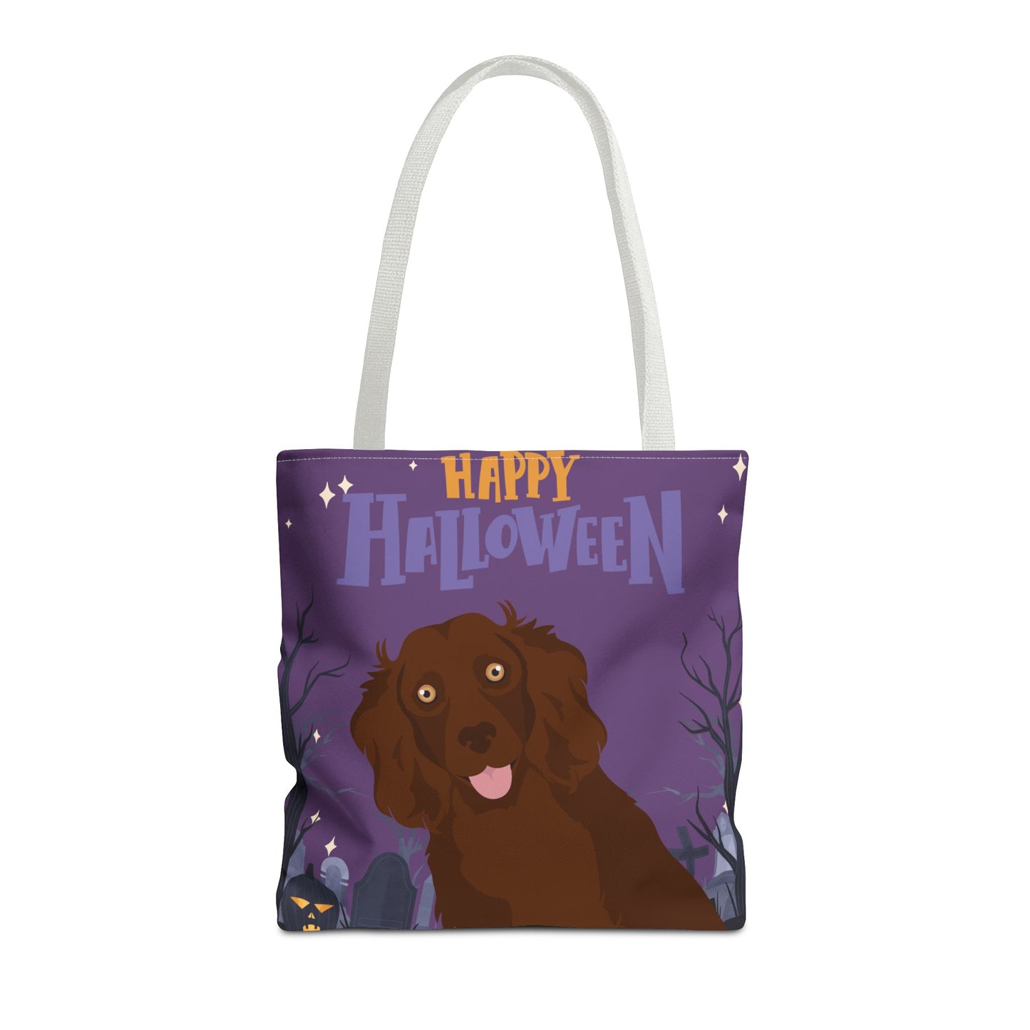 Boykin Spaniel Dog Happy Halloween Tote Bag 16x16