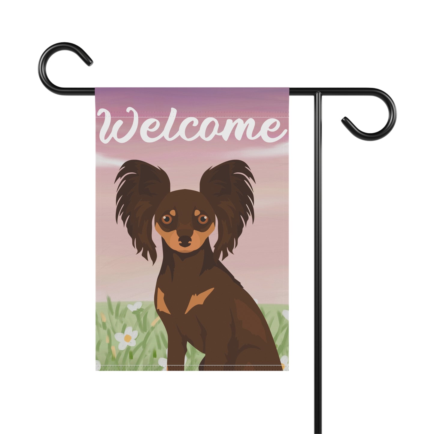 Russian Toy Dog Welcome Garden Flag
