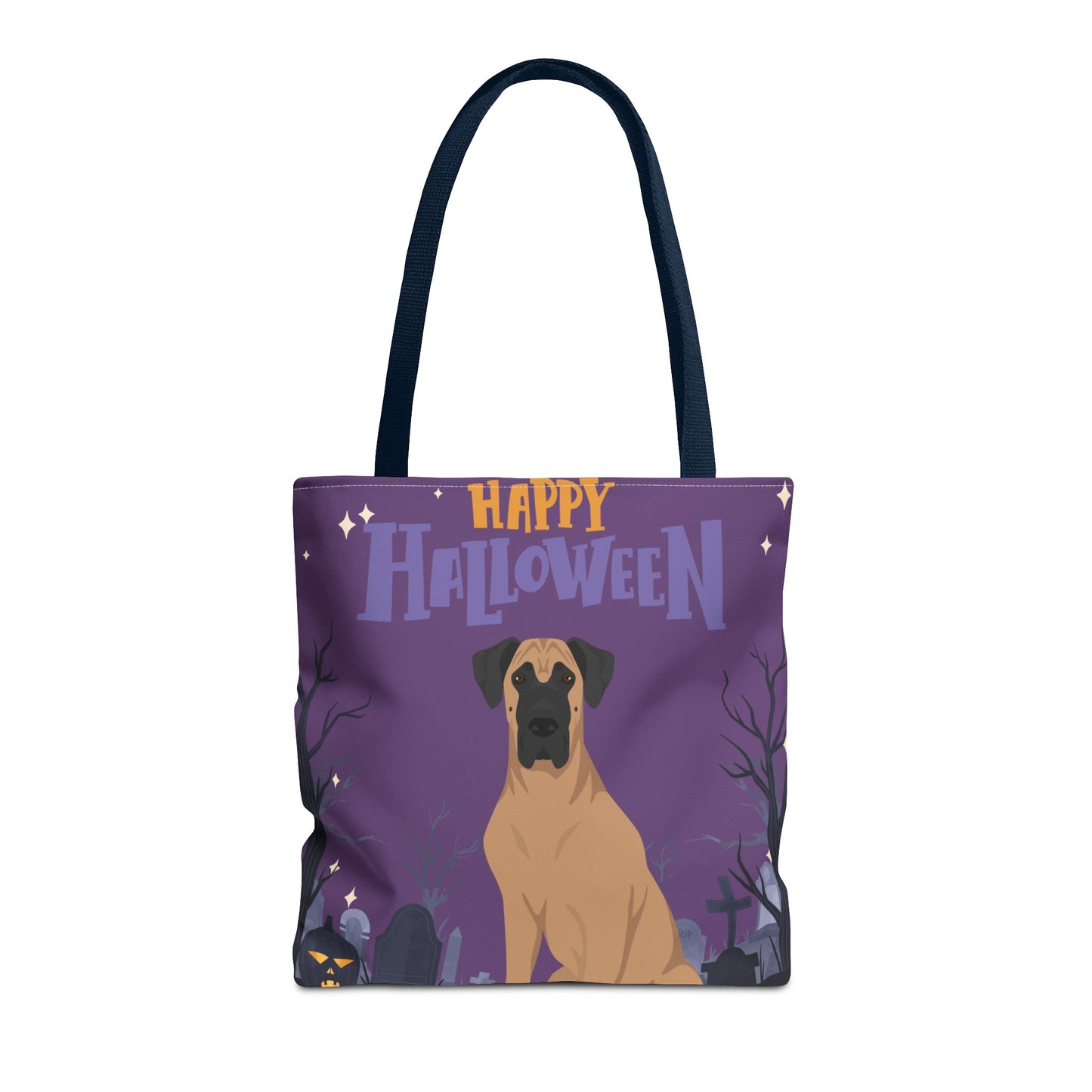 Great Dane Dog Happy Halloween Tote Bag 16x16
