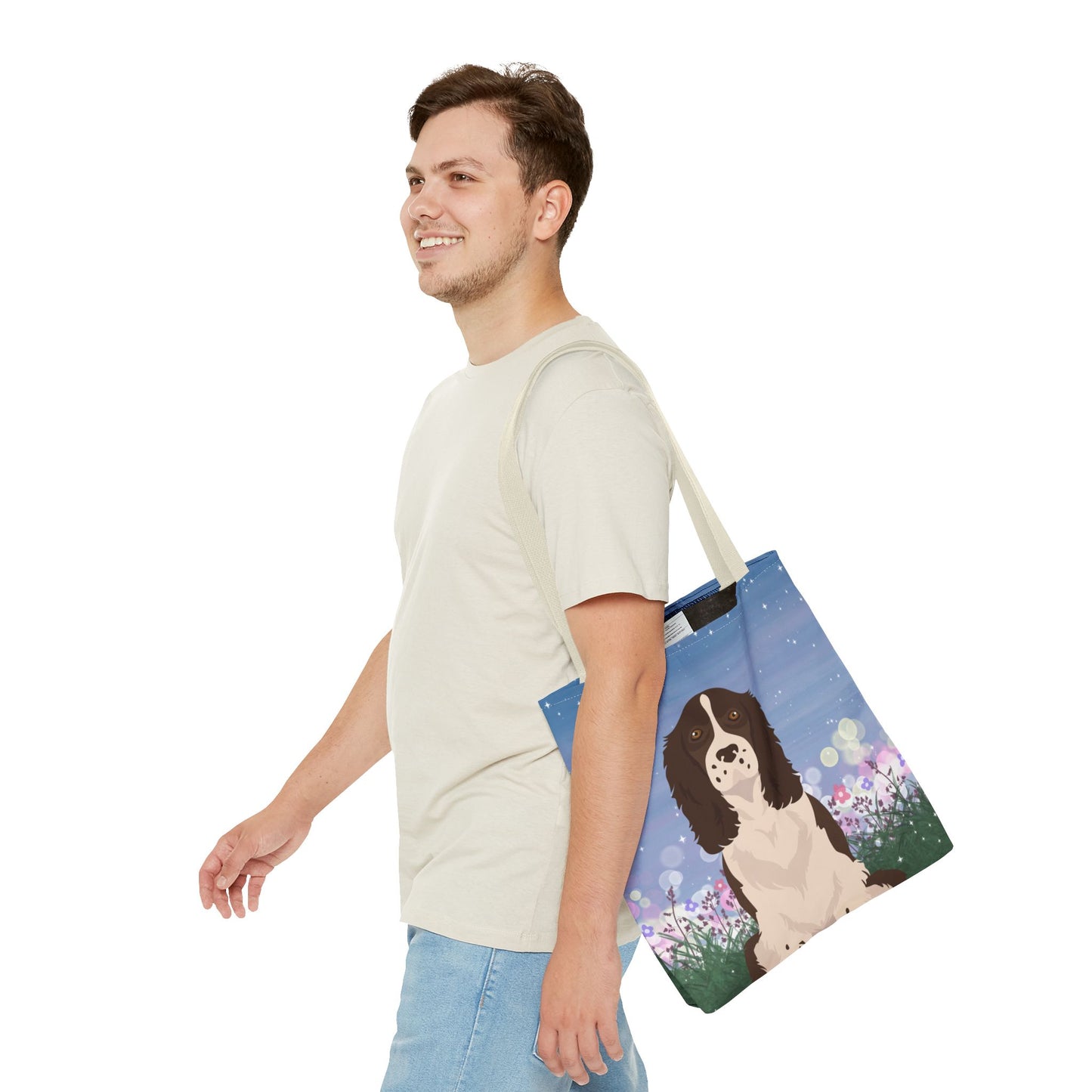 Springer Speniel Dog Tote Bag 16x16