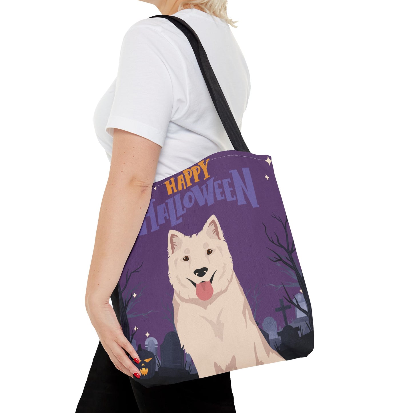 Kintamani Bali Dog Dog Happy Halloween Tote Bag 16x16