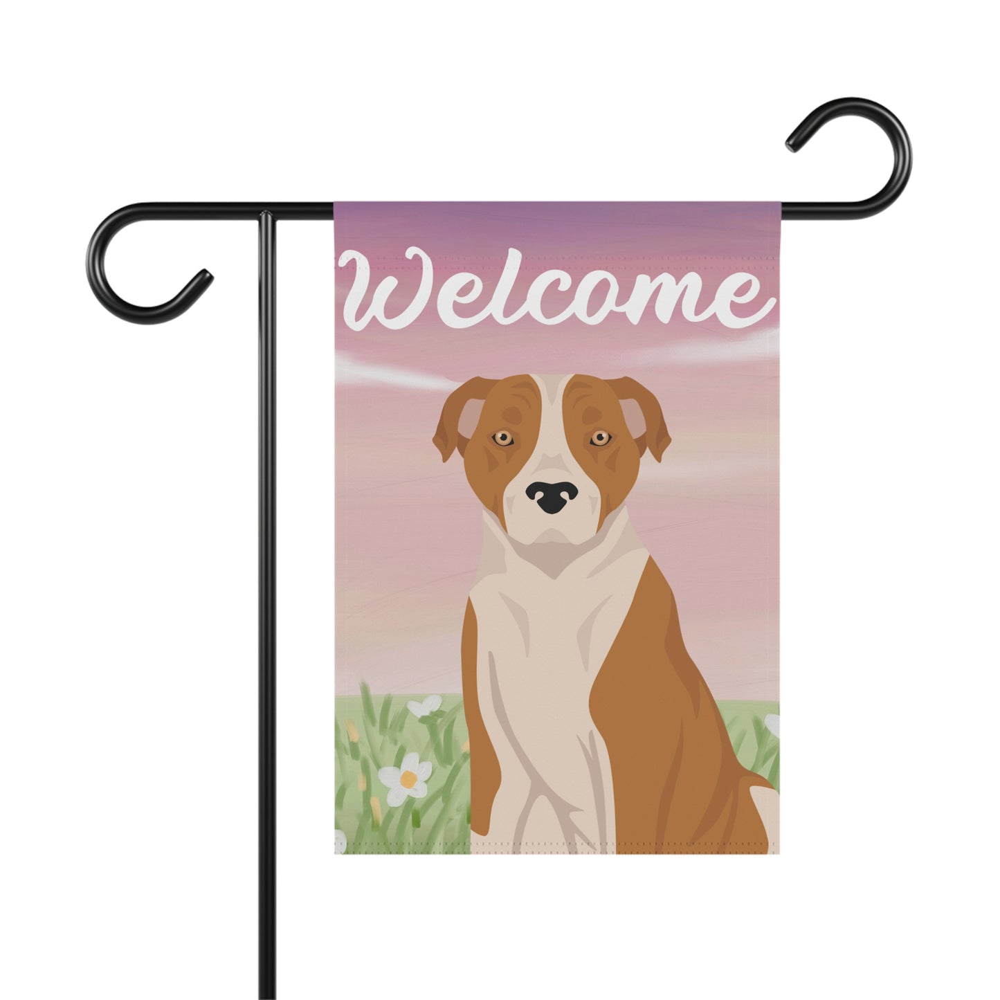American Staffordshire Terrier Dog Welcome Garden Flag