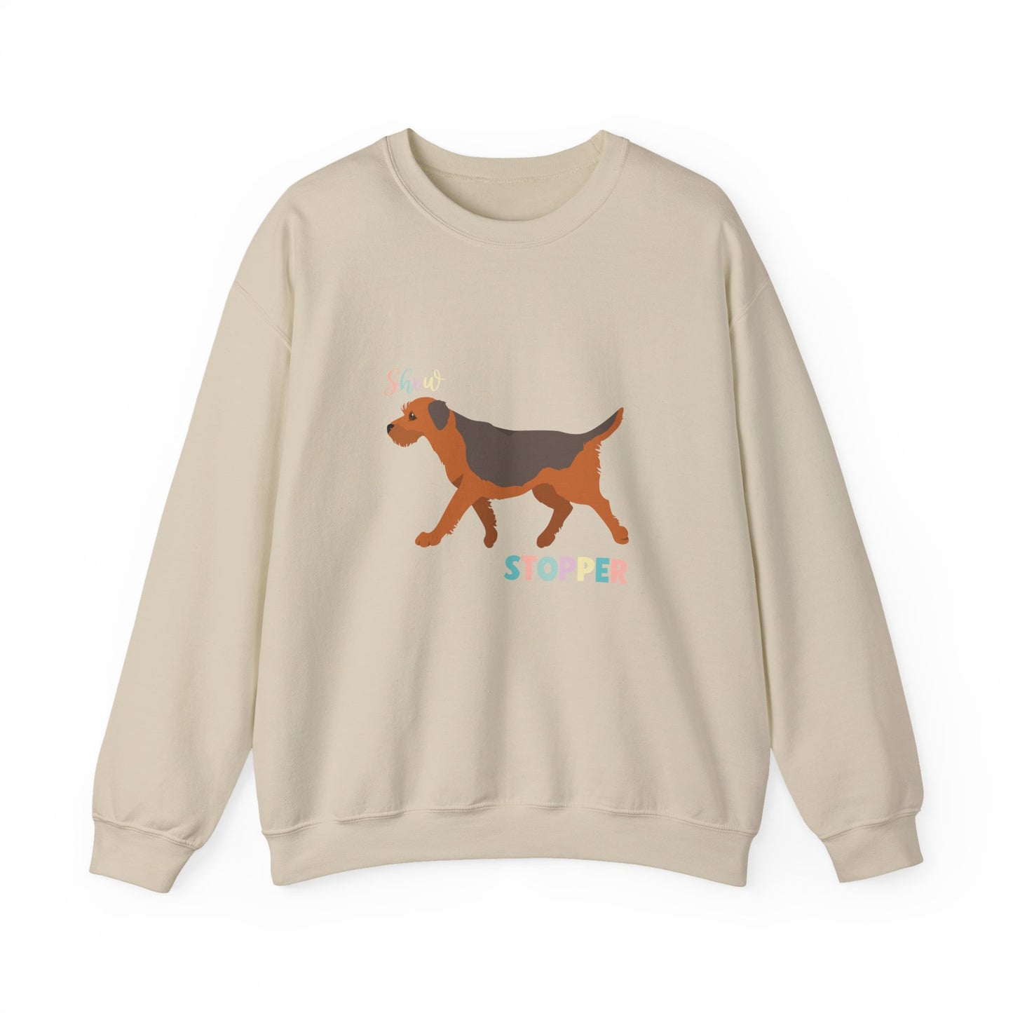 Border Terrier Dog Unisex Heavy Blend Crewneck Sweatshirt