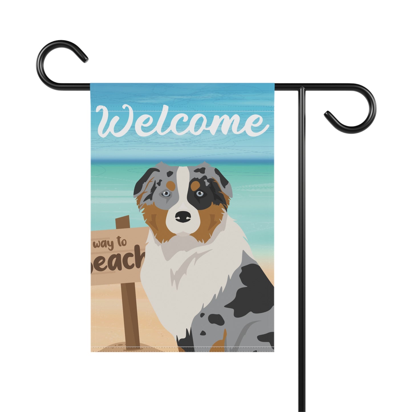 Australian Shepherd Dog Garden Flag