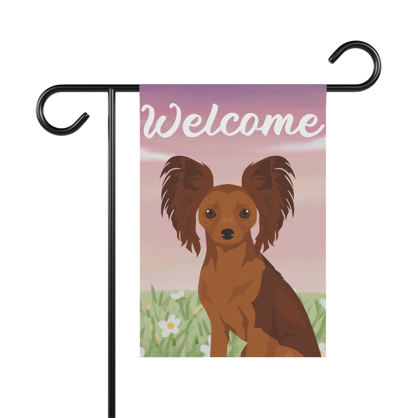 Russian Toy Dog Welcome Garden Flag