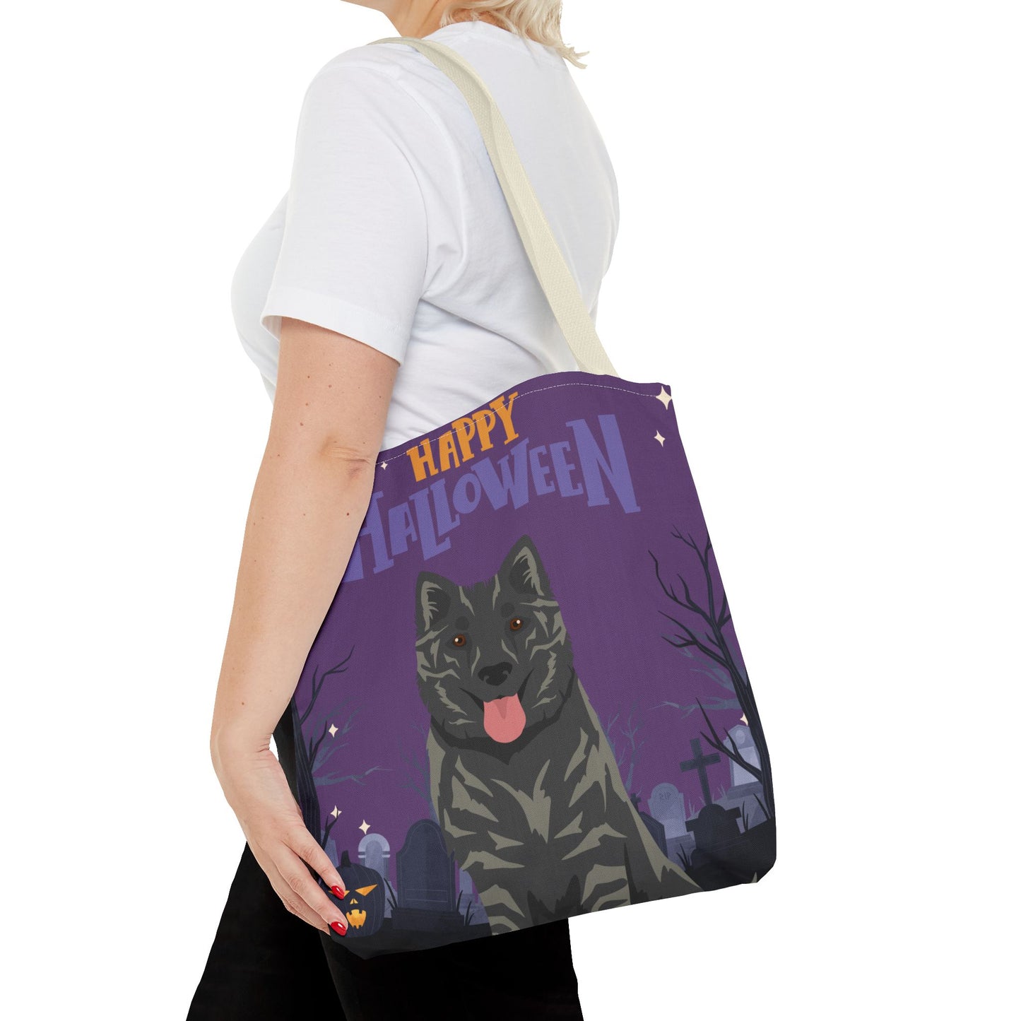 Kintamani Bali Dog Dog Happy Halloween Tote Bag 16x16